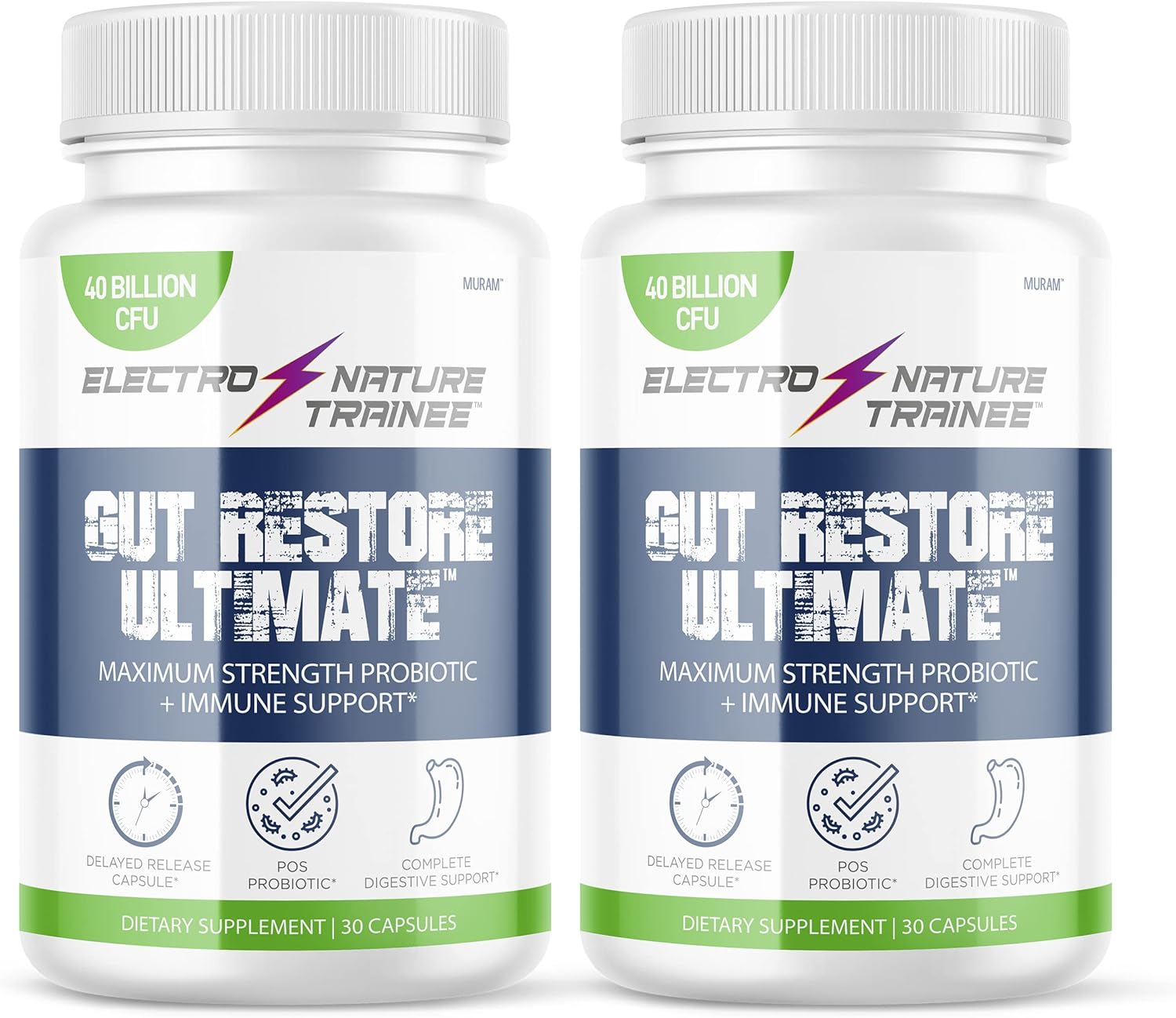 (2 Pack) Gut Restore Ultimate Probiotic, New 2022 Formula