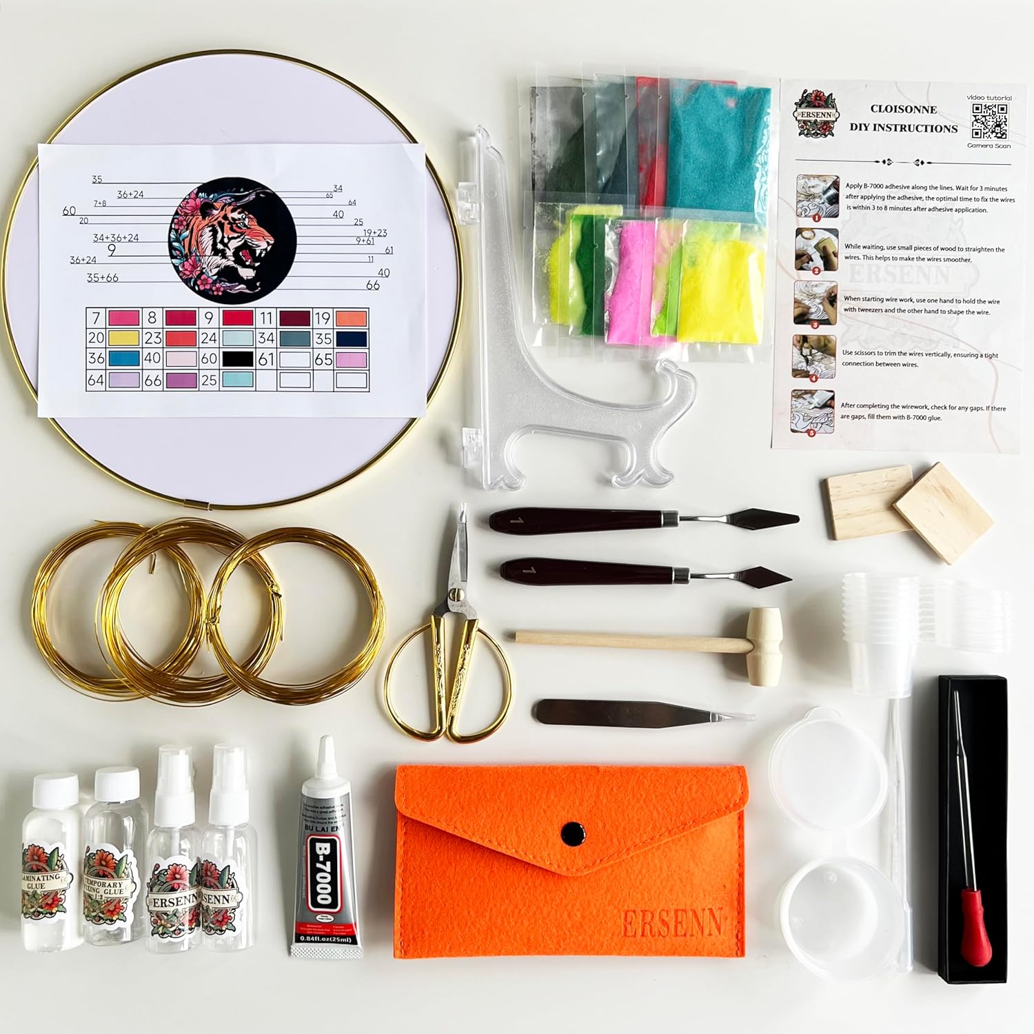 ERSENNQW Sunflower Bush Cloisonne Adult Pattern DIY Kit, Cloisonne DIY Art Craft Kit, Great for Home Decoration and Unique Gift 11.8 Inch