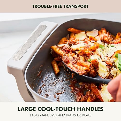 Miniatura 9 de GreenPan Sartén eléctrica avanzada de 12 x 15 pulgadas con tapa, capacidad de 7 cuartos de galón para comidas familiares, revestimiento