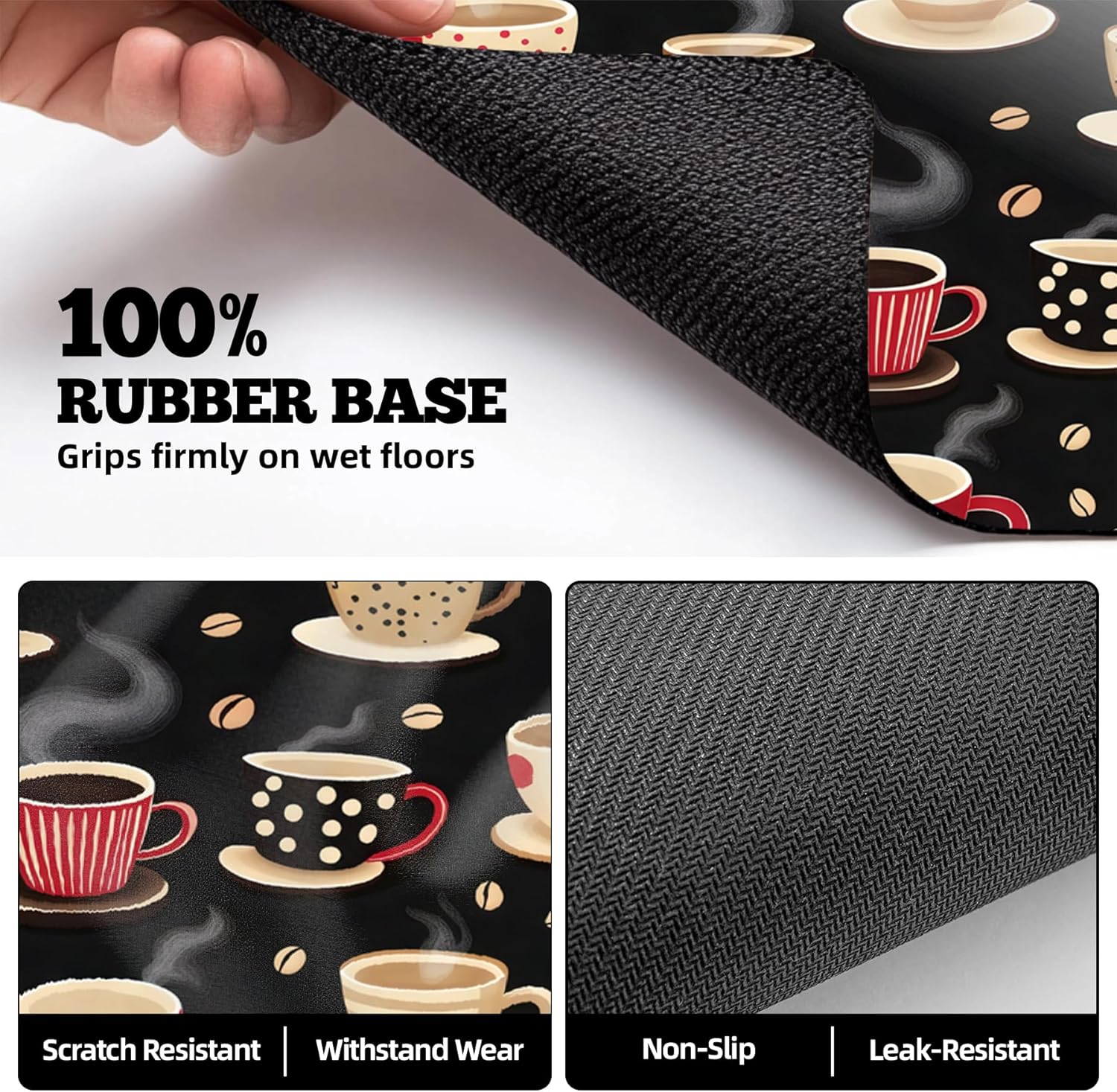 Dish Drying Mat Large Coffee Mat Absorbent Drying Mat for Kitchen Counter Coffee Bar Accessories 32"x 17" (7, 32L"x17W")