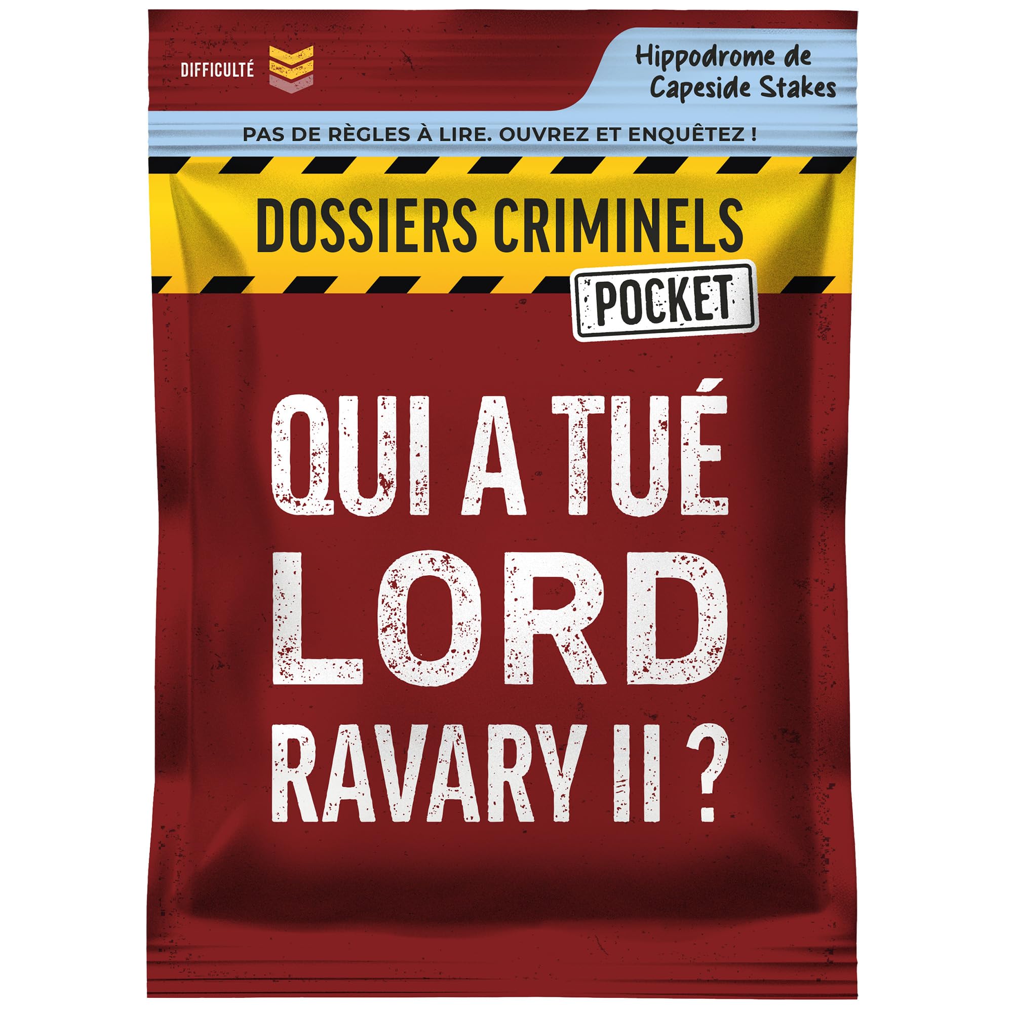 Pocket Criminal Records - Who Killed Lord Ravary II? Murder in the Horse Racing World - New Concept - Pocket Investigation Game - With Family or Friends - 1-6 Players - 45 min