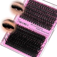 Vista 14 de Yawamica - Extensiones de pestañas en racimo, volumen 100D, 12-20 mm, puntas de 15-21 mm, individuales, estilo manga, tipo hada, efecto wispy