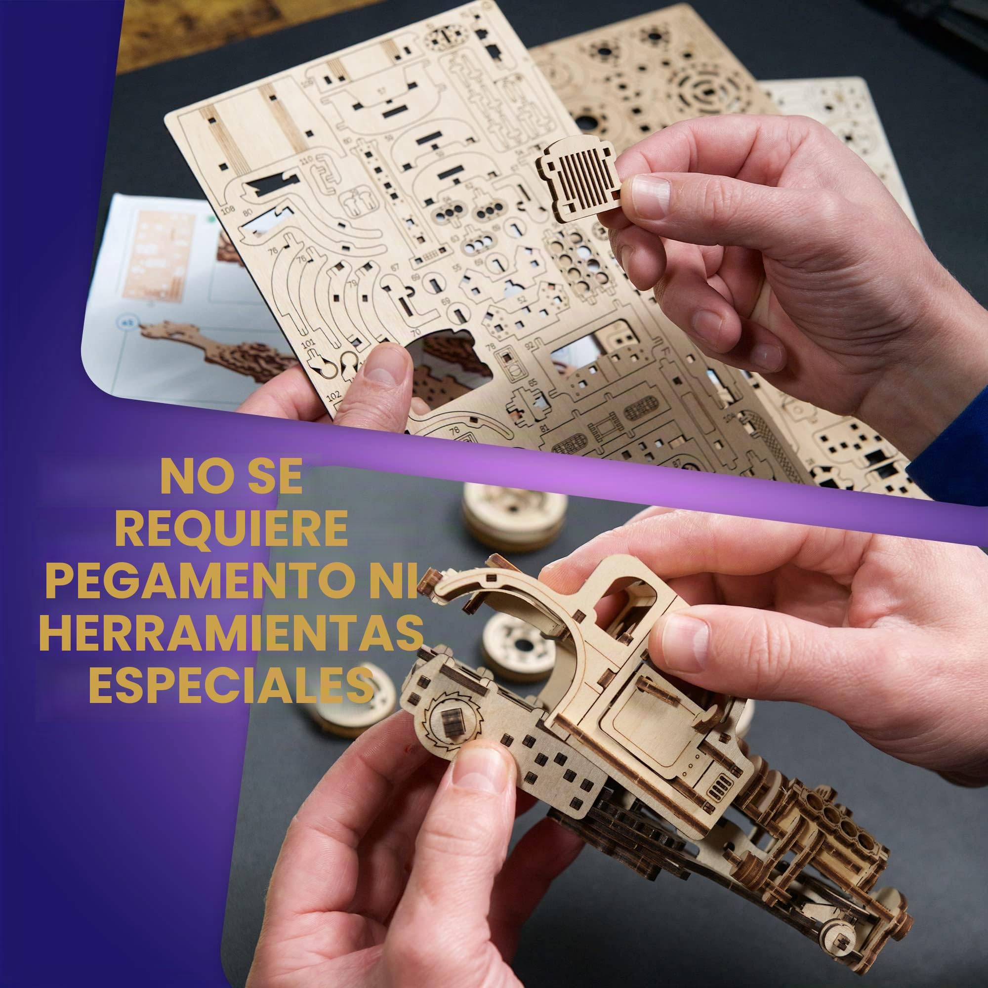 UGEARS Hot Rod El Ratón Furioso - Maquetas de Coches para Montar - Kits de Coche Puzzle 3D Madera para Adultos - Set de Rompecabezas Adultos Ideal para Aficionados a Coches Clásicos