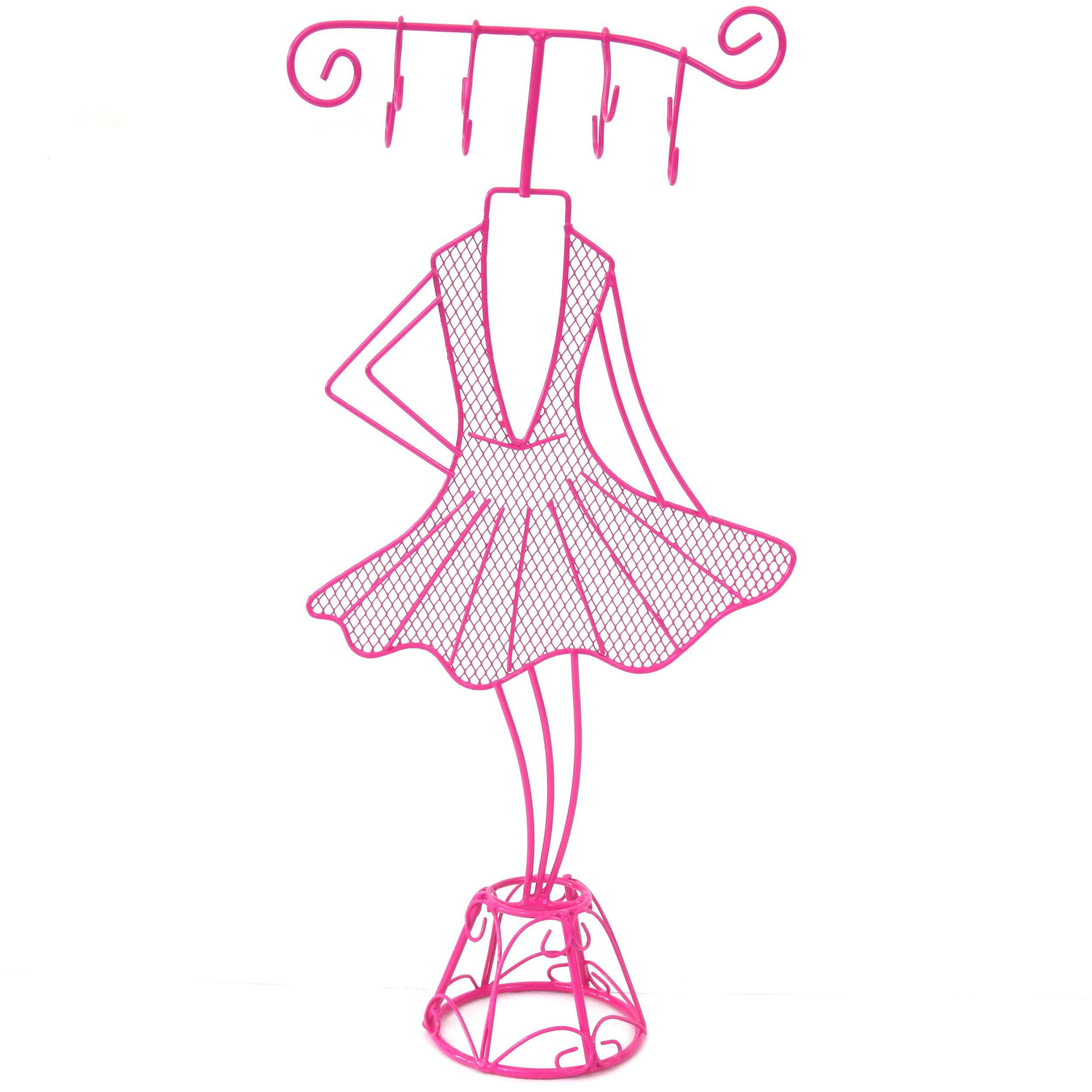 Bucasi JS77309PK Ballerina Jewelry Stand Hanger Organizer