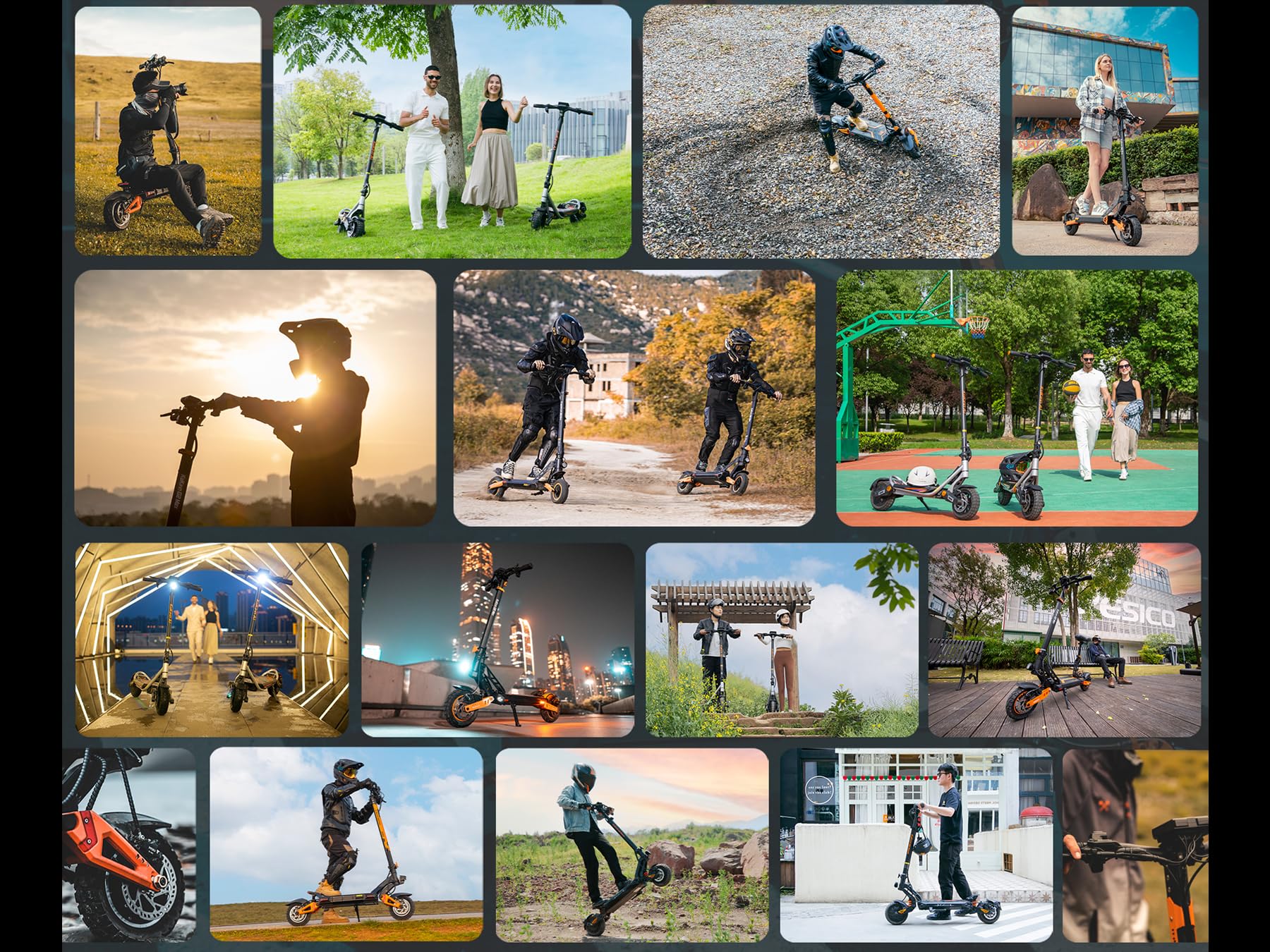 Trottinette Électrique Tout Terrain pour Adultes KuKirin G4, Scooter Haute Performance avec Autonomie 75 km, Pneus 11 Pouces, Double Suspension