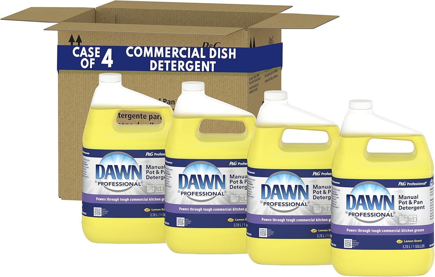 Dawn Professional Dishwashing Liquid Soap Detergent, Bulk Degreaser Removes Greasy