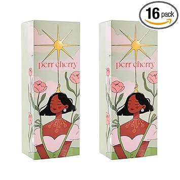 Perr Cherry 8 PCS Organic Makeup Kit Set for Kids & Girls | 100% Natural & Skin Friendly Makeup Kit | | Includes Highlighters, Lip Cheek Tint, Lip Oil, Lip Balm, Brush (Pack of 2, 16 count, Assorted C