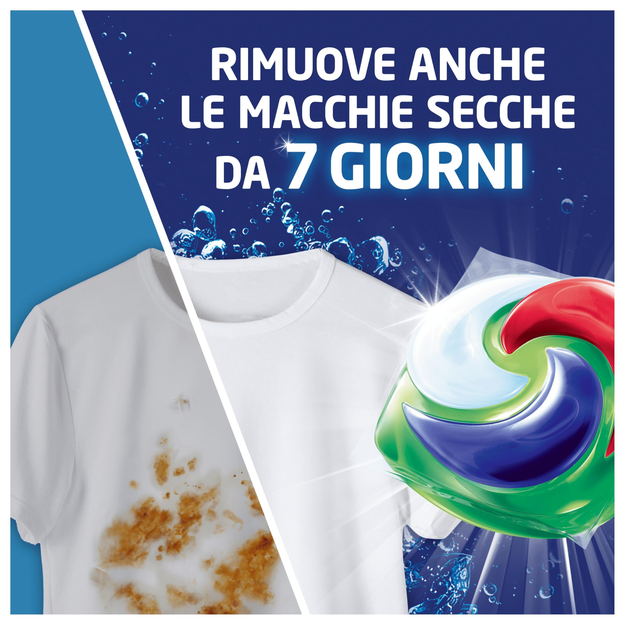 Dash Power Pods Detersivo Lavatrice In Capsule, Extra Smacchiante, 70 Lavaggi (2x35), Rimuove anche le macchie secche da 7 giorni, per una pulizia impeccabile