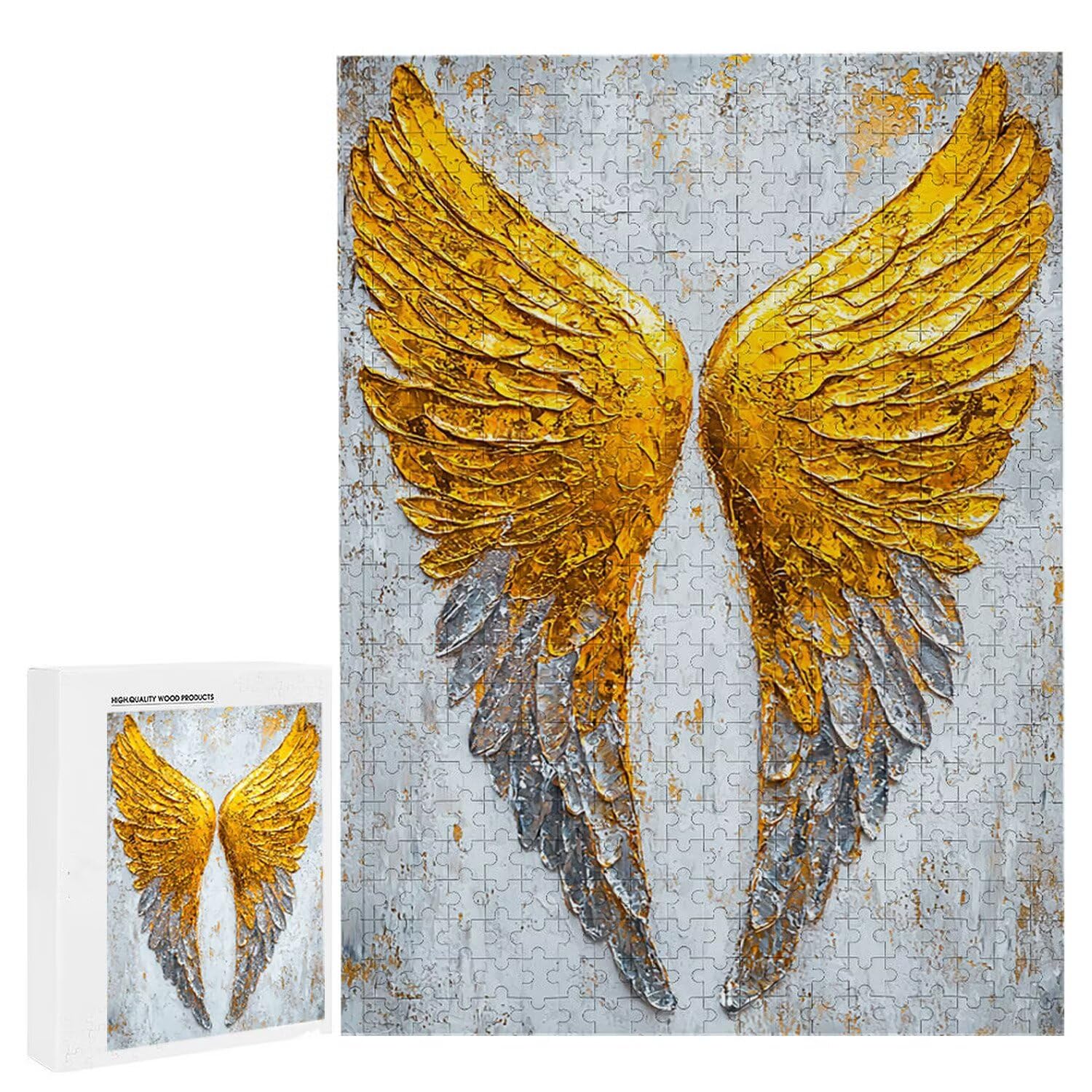 1500 Pezzi di Puzzle, Le ali degli angeli1500 Pezzi di Puzzle per Adulti, Regalo di Anniversario e Natale, Decorazione Della Casa, Prevenzione Della Degenerazione Cerebrale Negli Anziani v-811