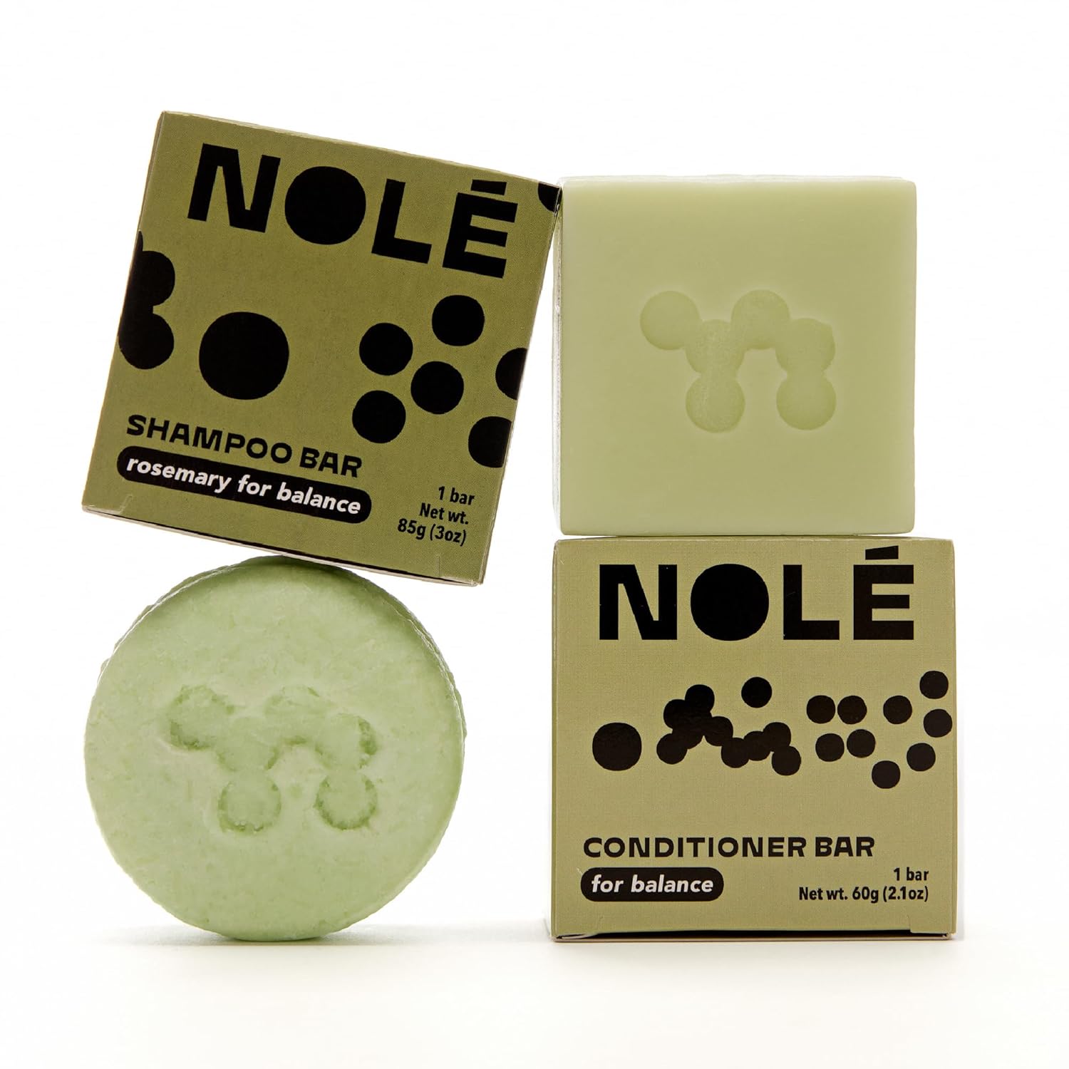 NOLE CARE Shampoo and Conditioner Bar Set, Rosemary Mint with Batana Oil – Rice Protein Shampoo Bar, Anti Dandruff Shampoo Bar Sulfate Free, Sustainable, 100% Plastic Free Packaging, 5.12 oz NOLE CARE Shampoo and Conditioner Bar Set, Rosemary Mint with Batana Oil – Rice Protein Shampoo Bar, Anti Dandruff Shampoo Bar Sulfate Free, Sustainable, 100% Plastic Free Packaging, 5.12 oz