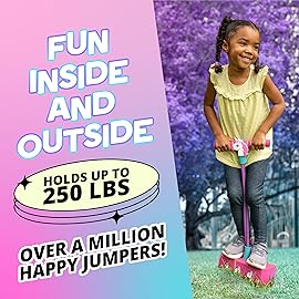 Flybar My First Foam Pogo Jumper for Kids Fun and Safe Pogo Stick for Toddlers, Durable Foam and Bungee Jumper for Ages 3 and up, Supports up to 250lbs (Unicorn)