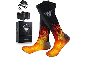 Heated Slipper Socks for Men - Rechargeable, Long-Lasting Warmth for Hunting, Camping, Hiking