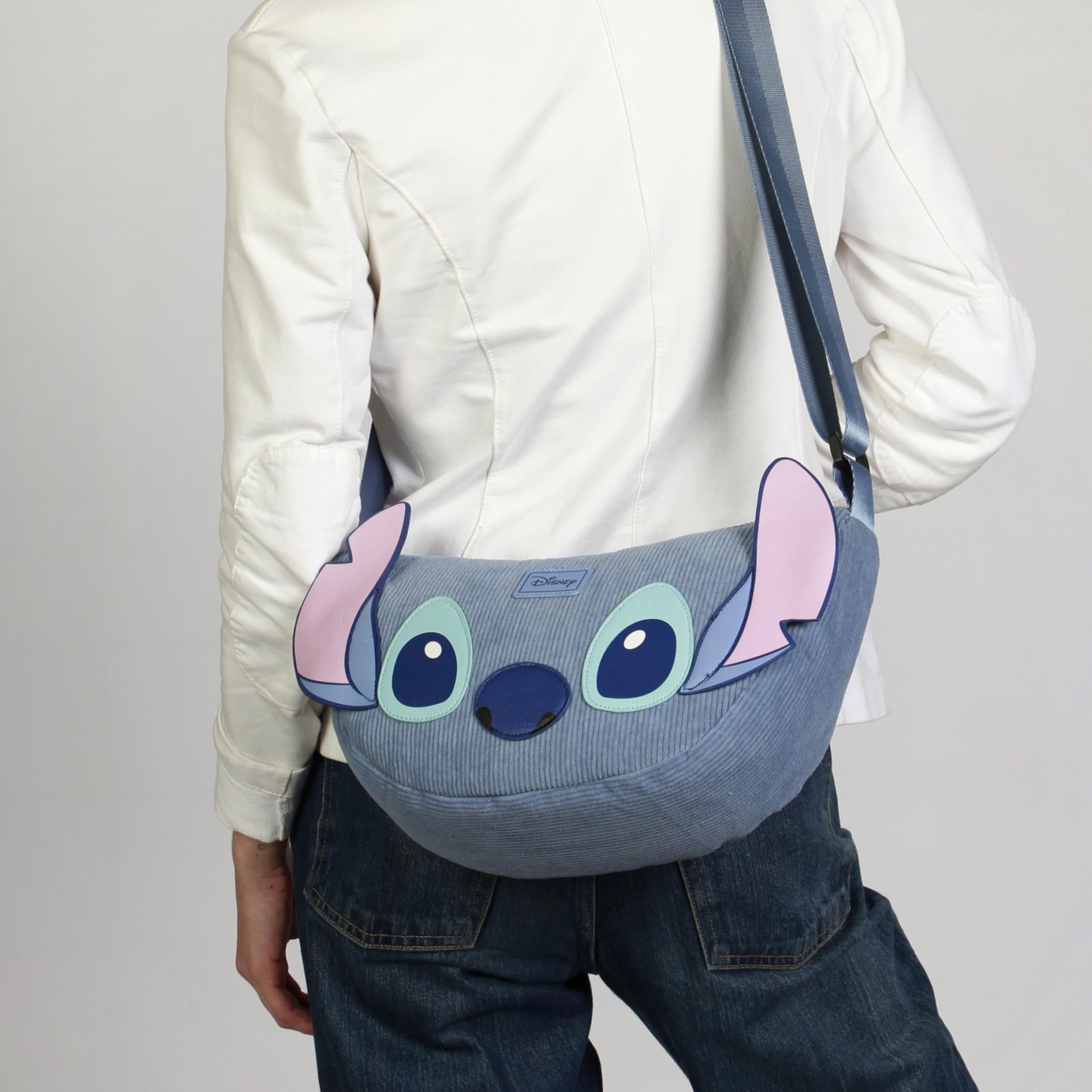 Disney Lilo et Stitch Sight-Sac à Bandoulière Oval Roy, Bleu, 34 x 20 cm