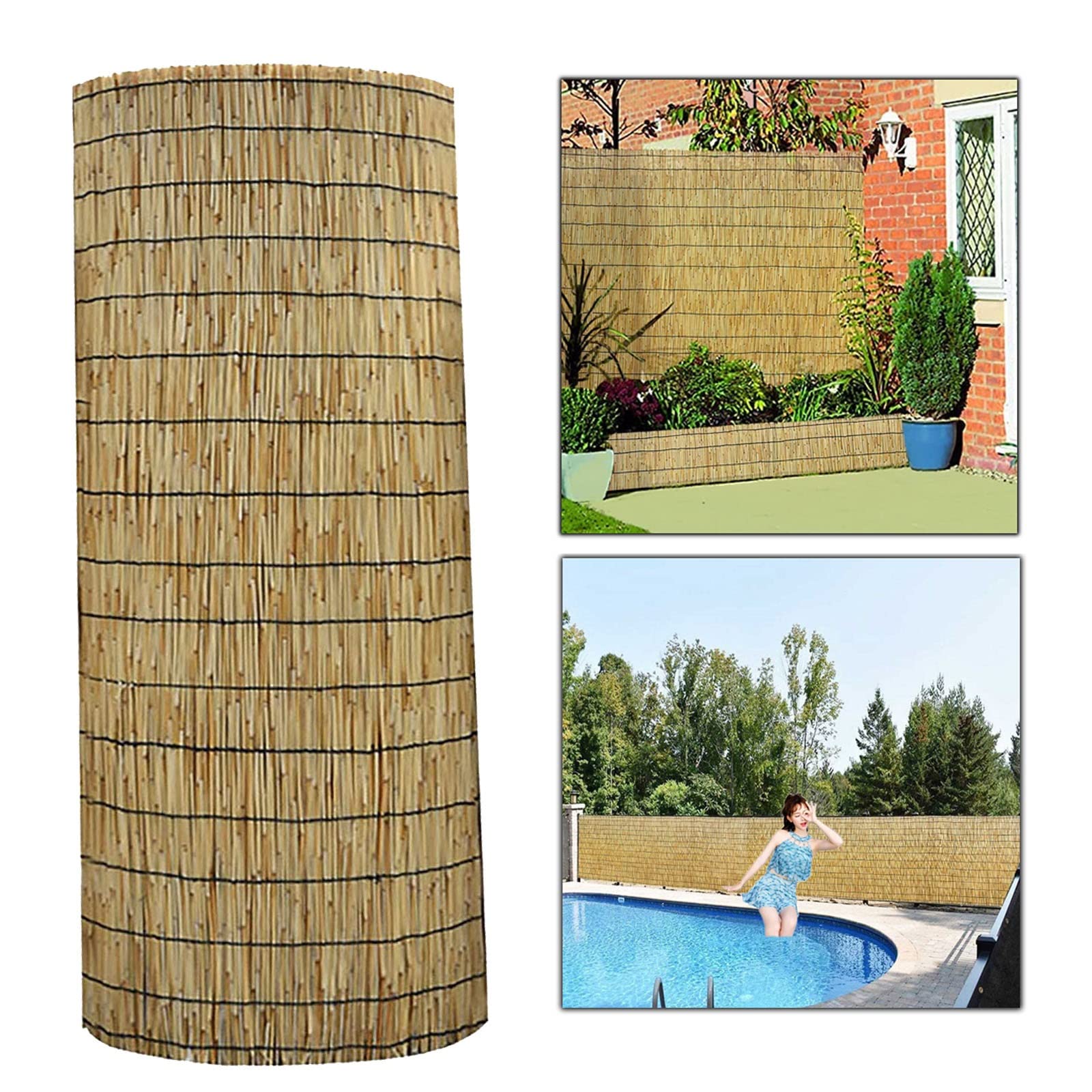 Amazon.com : Outdoor Privacy Screen Reed Fence Rolls Apartments Railing  Bamboo Fencing Panels Eco-Friendly Windbreak for backyady, Patio, Deck  Privacy, Border, Hotel, Hand-Woven, 4 Feet High, 1-50 Feet Long : Patio,  Lawn
