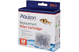 Aqueon Aquarium Filter Media Cartridge, Medium (Pack of 3)