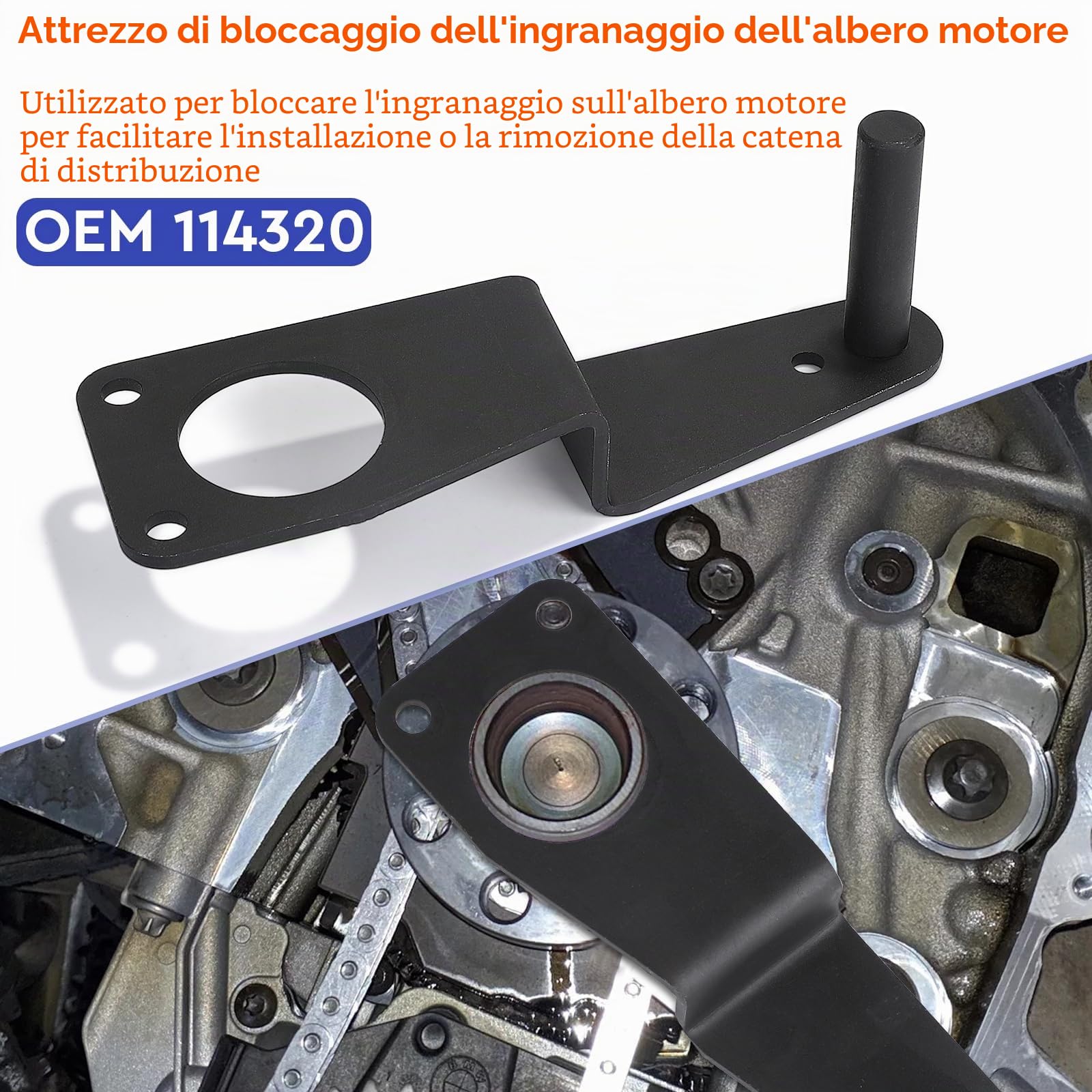 efuturetime Kit di Bloccaggio Distribuzione per N47/N47S/N57/N57S, Albero a Camme e Catena, Motori Diesel 4 e 6 Cilindri Compatibile Serie 1/3/5/X