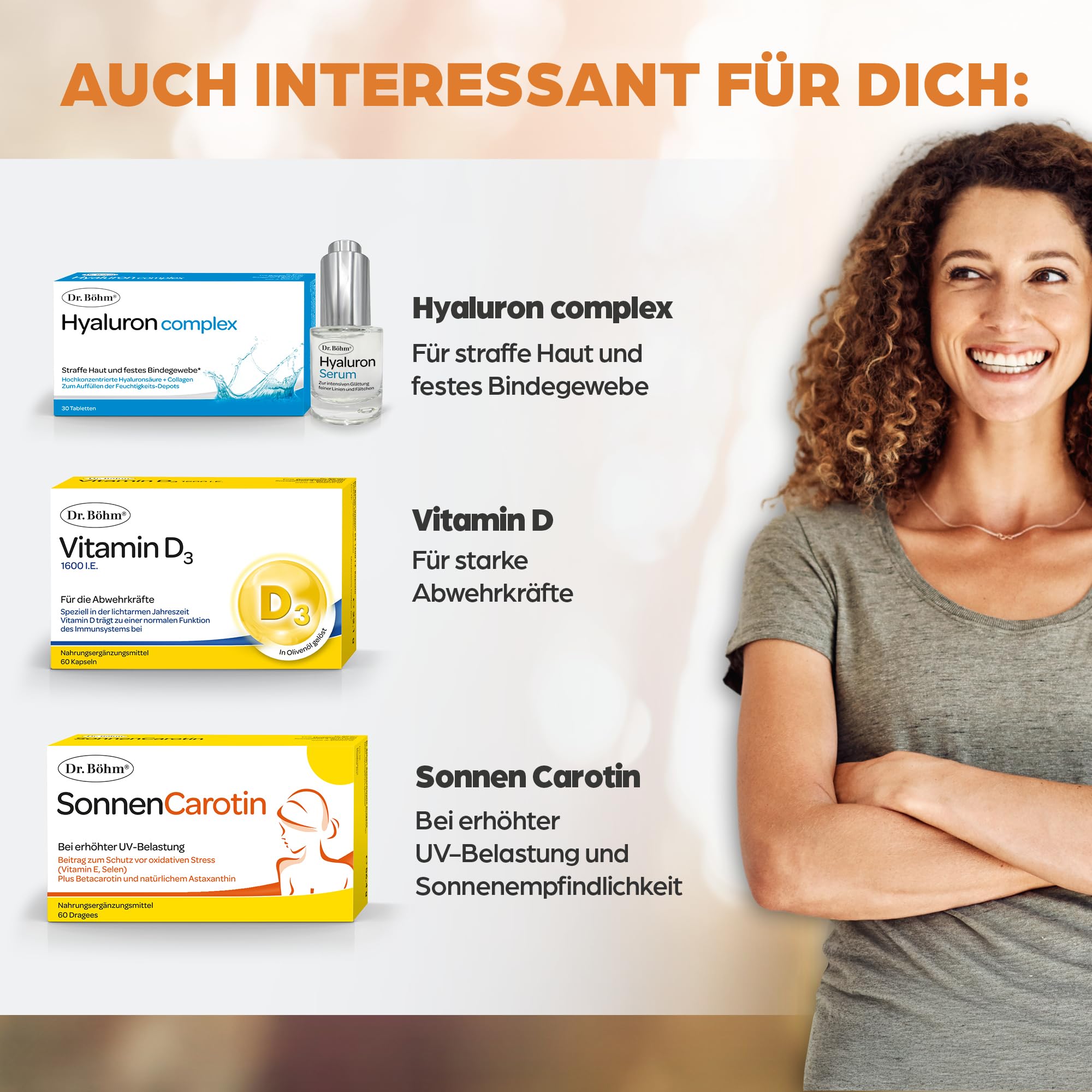 Dr. Böhm Haut Haare Nägel: Vitamine & Nährstoffe für Haut, Haare & Nägel, mit Silizium aus Goldhirse & Kieselerde, Selen, Biotin, Zink, 60 Tabletten