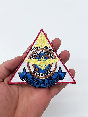 Vista 3 de Parche NAS Miramar TopGun Fightertown USA con gancho y bucle