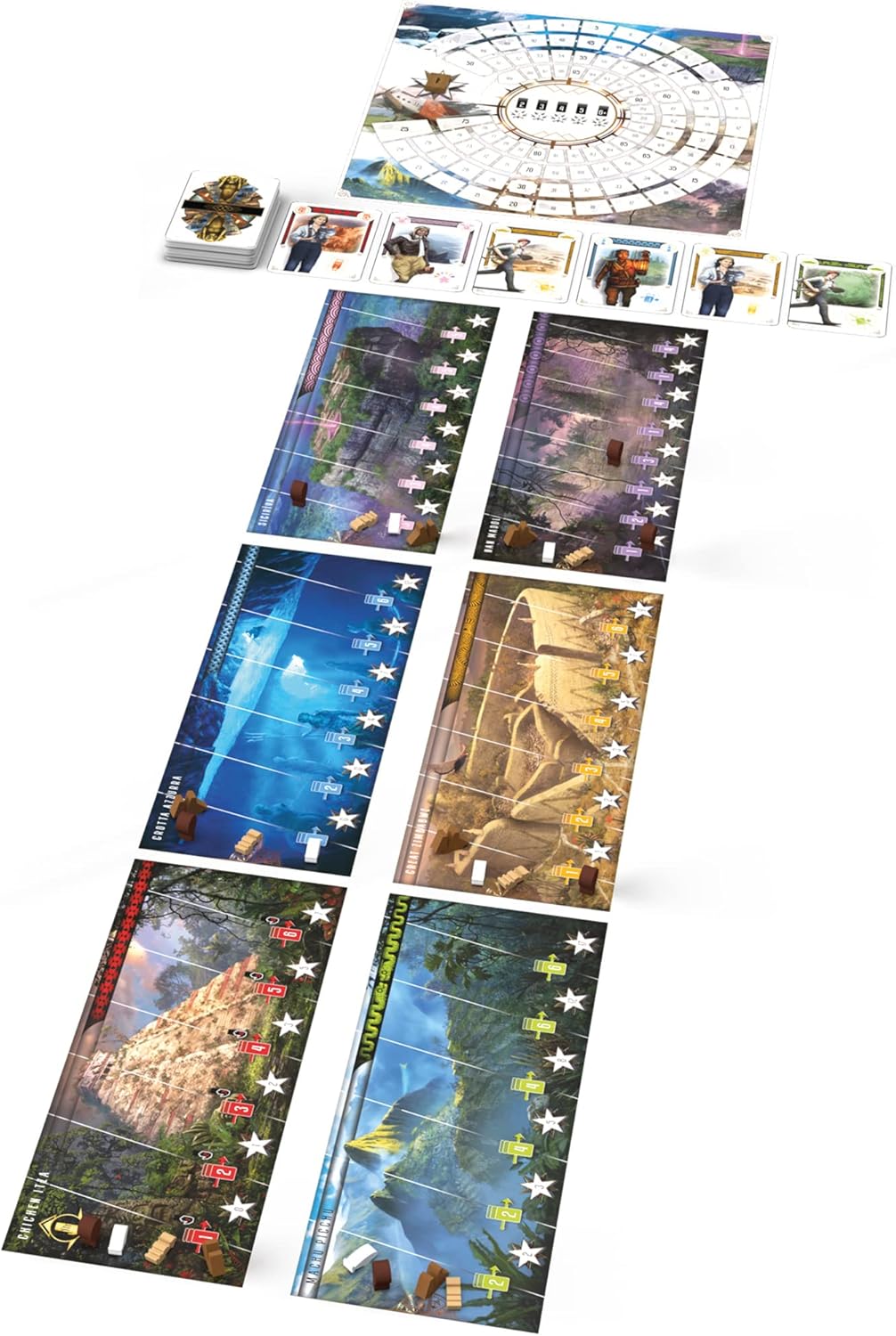 Asmodee Archeos Society Board Game - Archeology Themed Strategy Game, Thrilling Exploration & Adventure for Kids & Adults, Ages 12+, 2-6 Players, 60 Minute Playtime