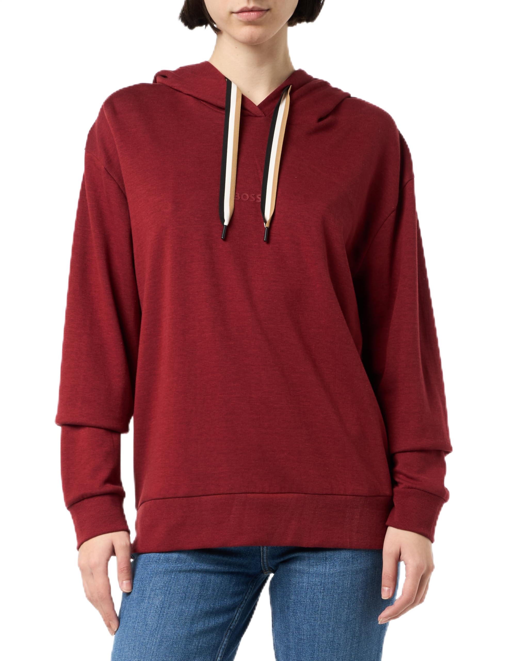 BOSS Women CP Stripe Logo Hoodie Black