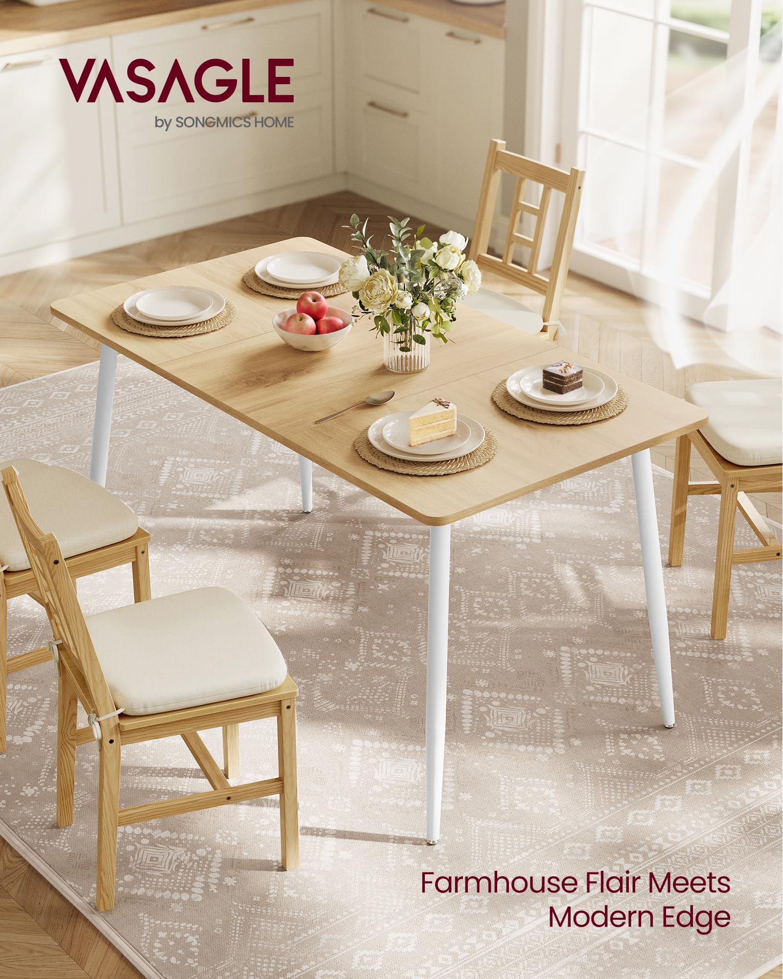 VASAGLE  テーブル Amazon.com: VASAGLE 70.9-Inch Console Table with Outlet and