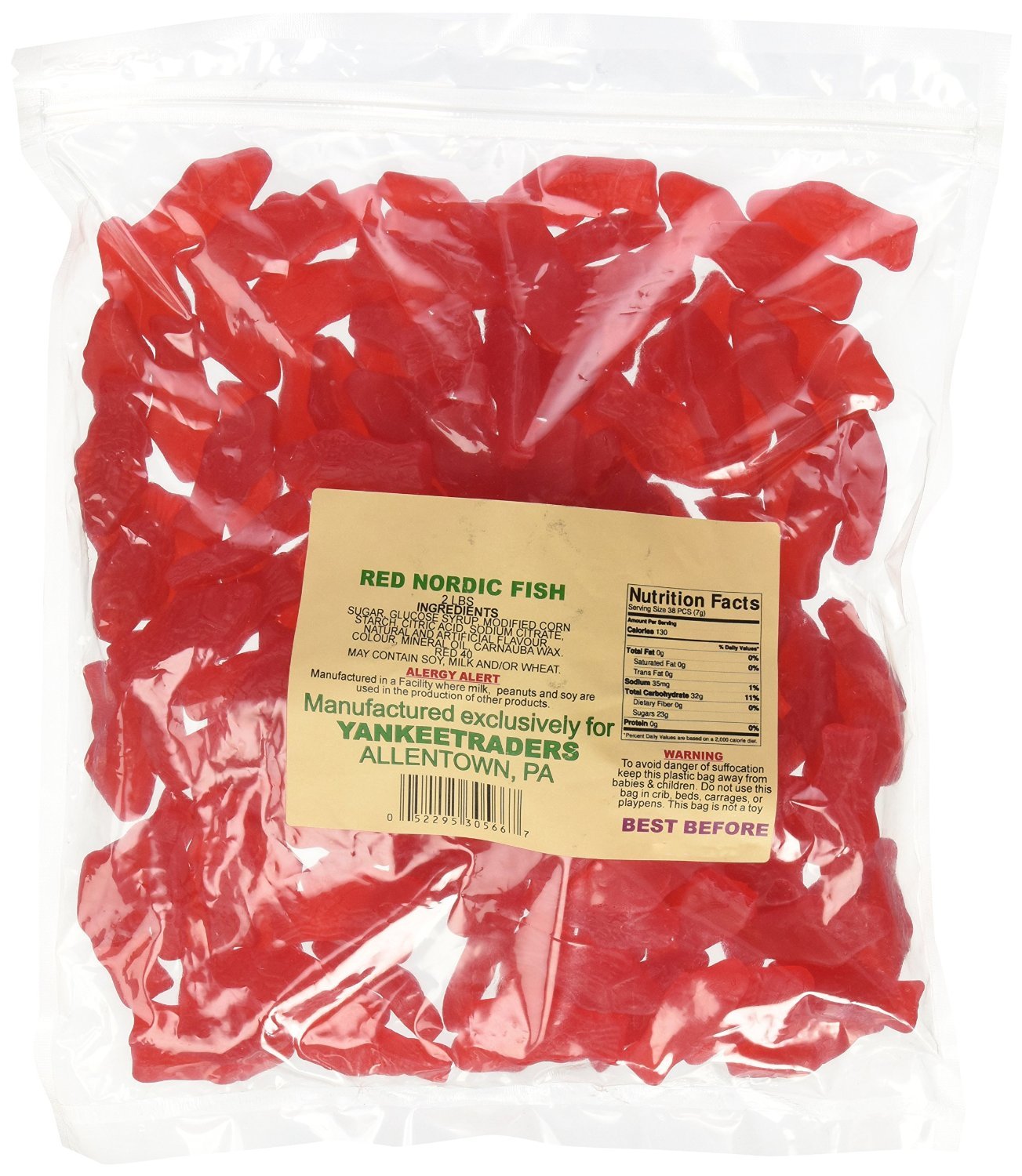 Red Slim Fish Gummy Candy * 2 Pounds