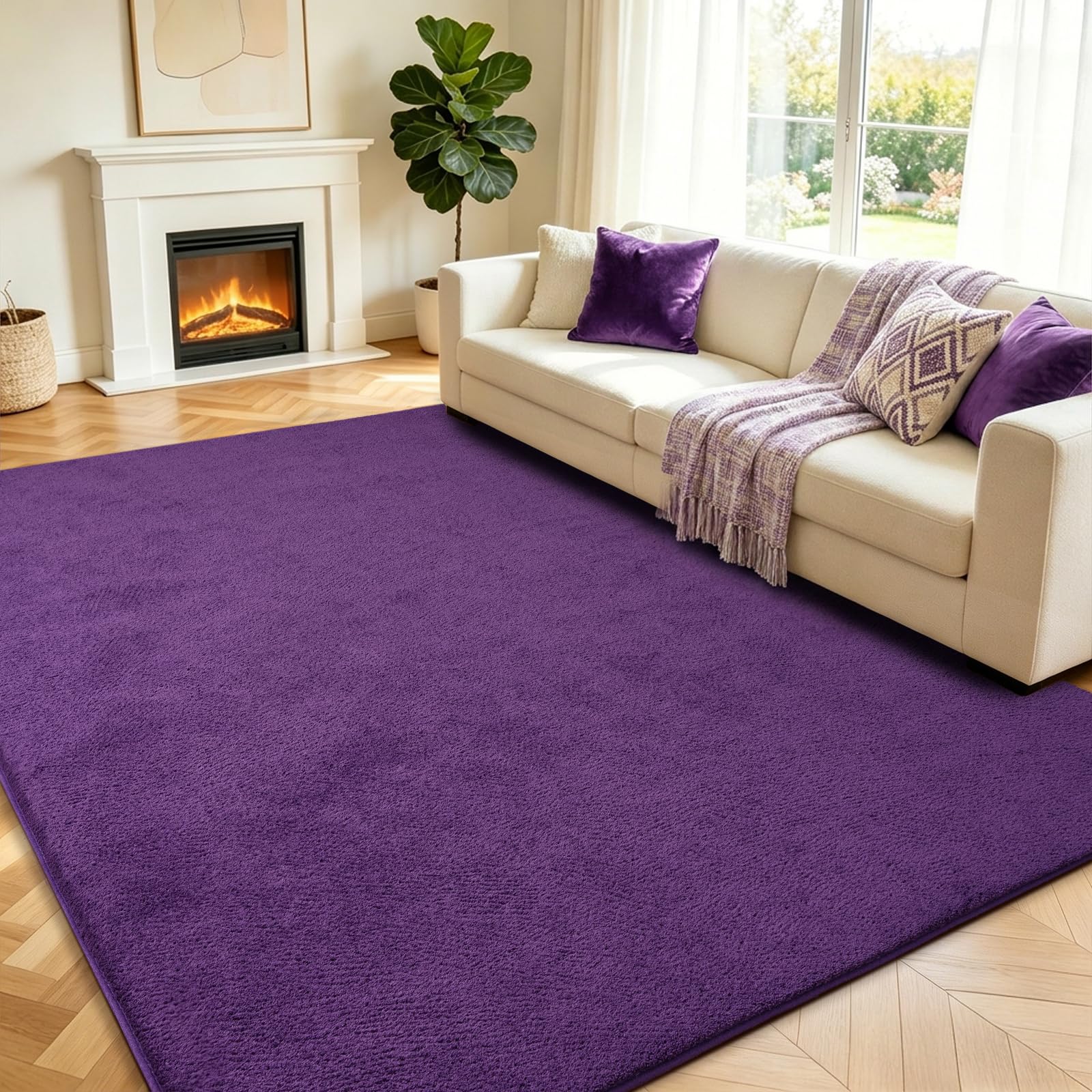 GthreeD Teppich Wohnzimmer Flauschiger Waschbarer Teppiche | Teppich Kurzflor Weich Rutschfest wohnzimmerteppich Carpet für Schlafzimmer Kinderzimmer Flur und Büro