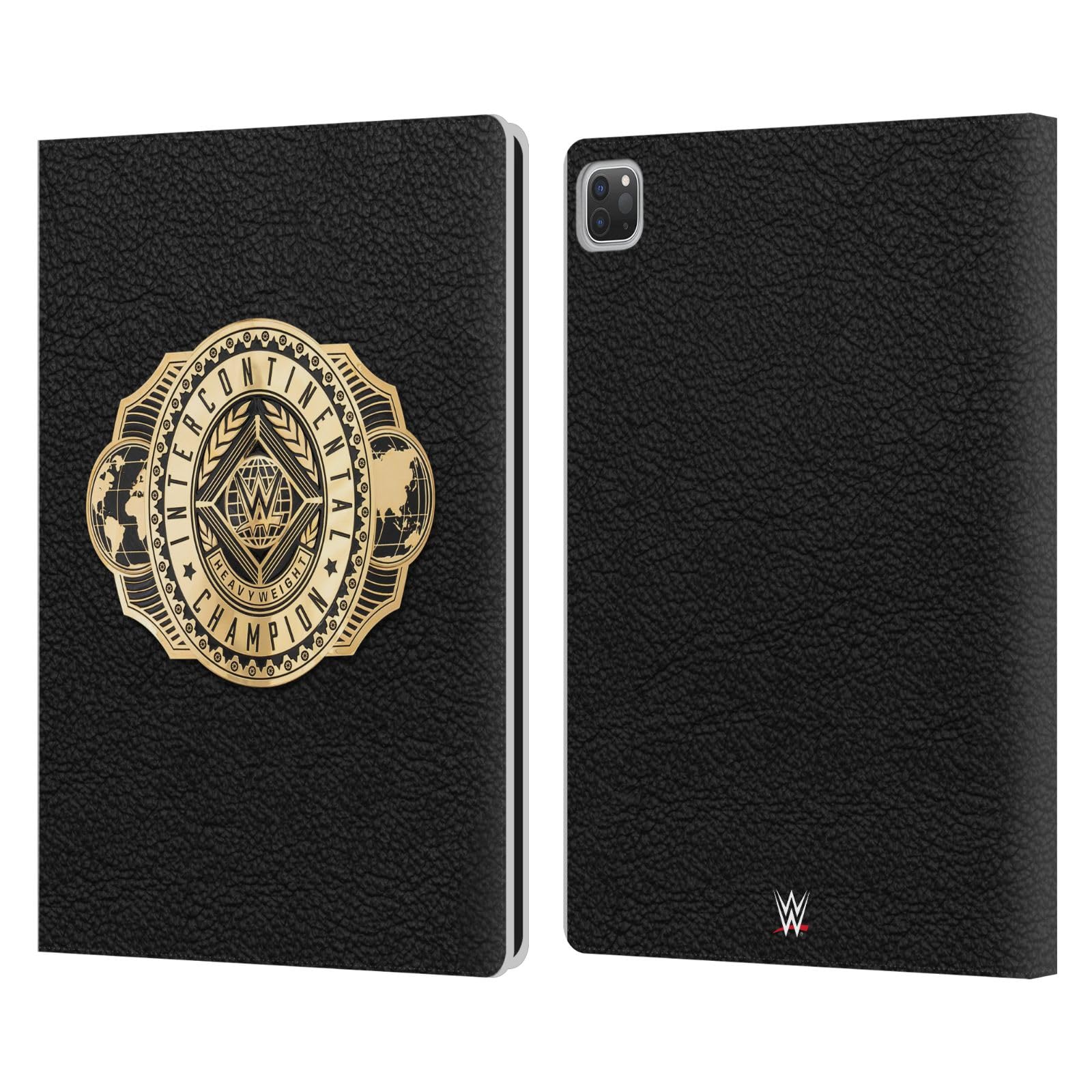 Head Case Designs Officially Licensed WWE Intercontinental Championship Title Belts Leather Book Wallet Case Cover Compatible with Apple iPad Pro 12.9 2020/2021/2022