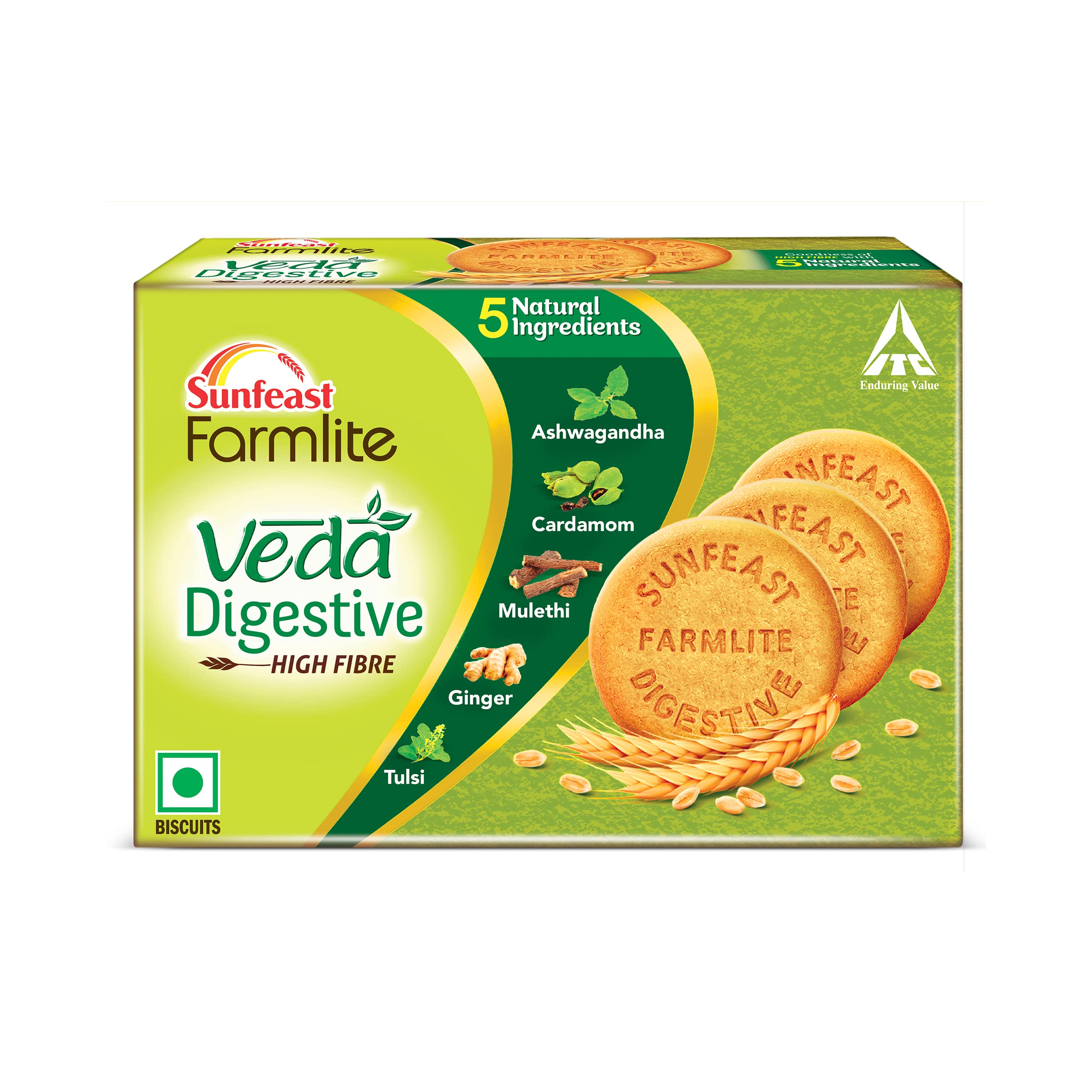 Buy Sunfeast Farmlite Veda Digestive Biscuit High Fibre Goodness of