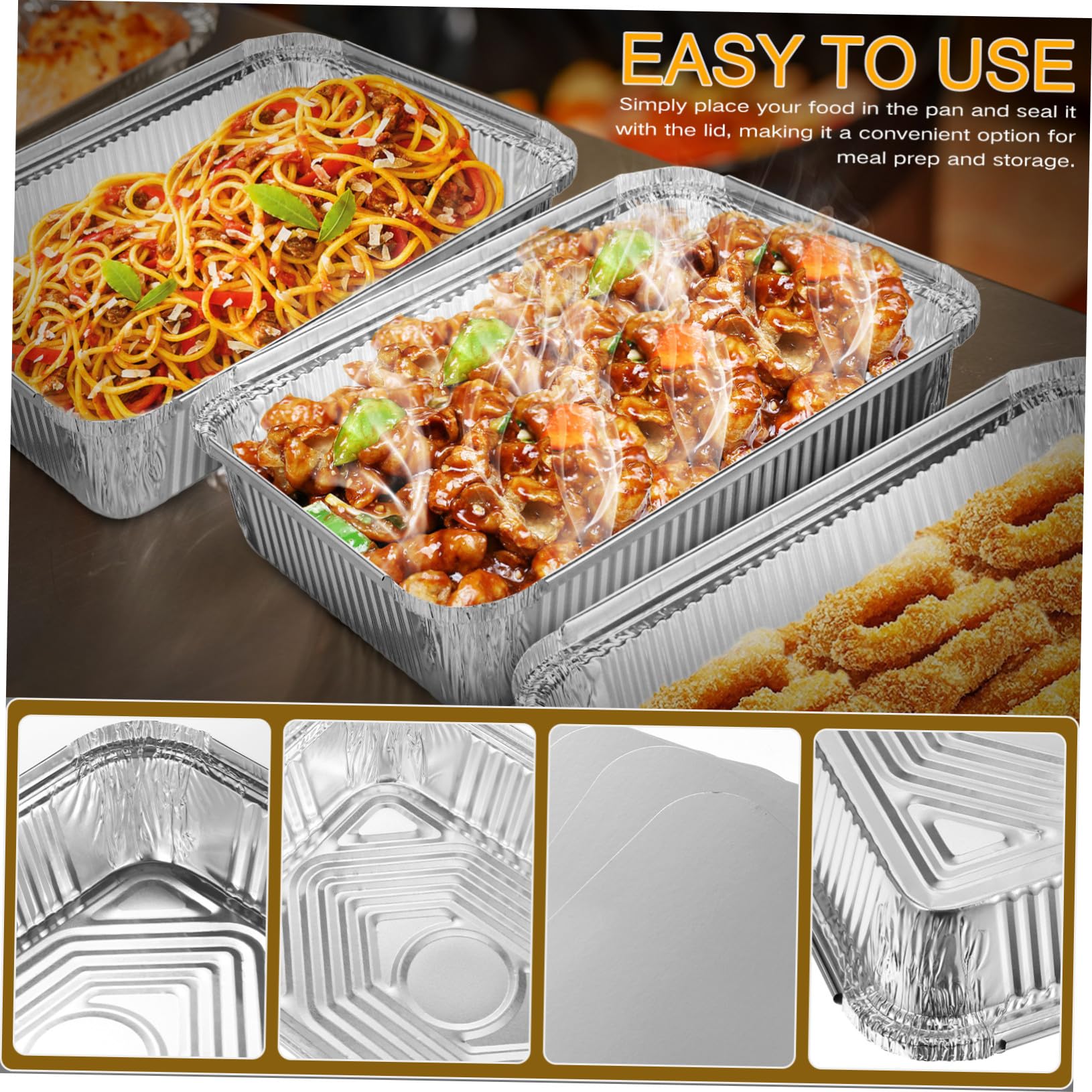 20 piezas Bandejas de Aluminio con Tapa Hermética Contenedores Aluminio para Horno Bandejas Pequeñas para Hornear y Almacenar Alimentos Aptas para Cocinar y Conservar Comidas