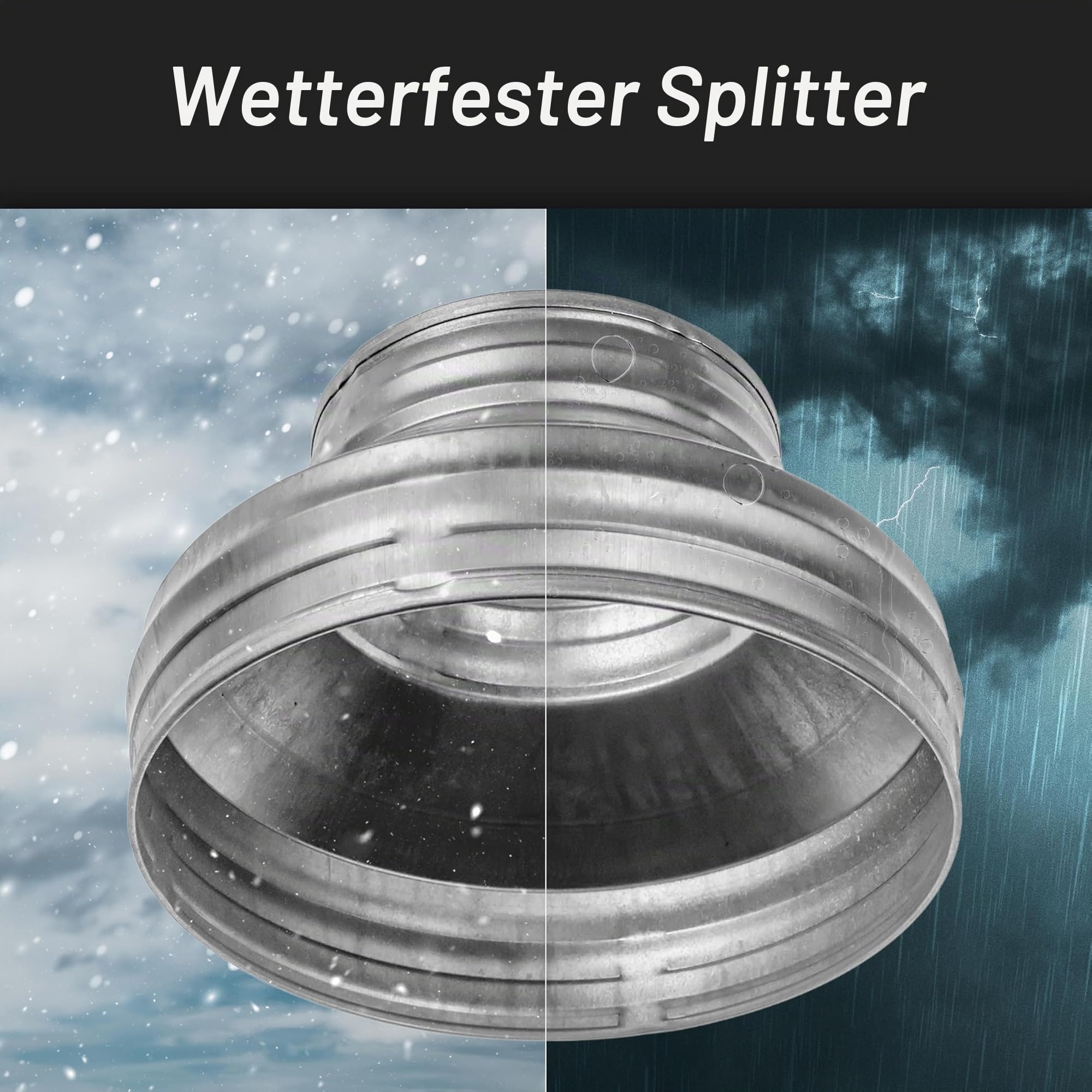 150 bis 100 mm Kanalreduzierer, runder Reduzierstück, Rohrerhöhung, Reduzierstück aus verzinktem Stahl (Ablauf, Abfluss und Entlüftung), Reduzierkupplung