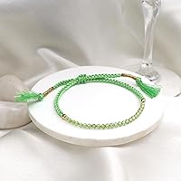 Vista 82 de Natural Lightweight Beaded Braided Bracelets Handmade Gemstone Jewelry Pull String Adjustable Bracelets For Women