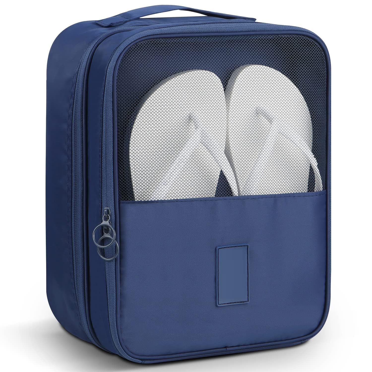 3 Pair of Shoes for Travel, Large Waterproof Shoe Bags for Storage and Daily Use and Travel, Waterproof Foldable Footwear Organizer for Luggage & Wardrobe, Beige,Concise Style-image-27