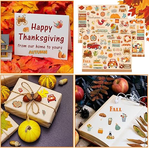 Miniatura 10 de Eaasty 930 calcomanías de elementos acogedores para álbumes de recortes, calcomanías acogedoras, calcomanías de planificación, calcomanías de