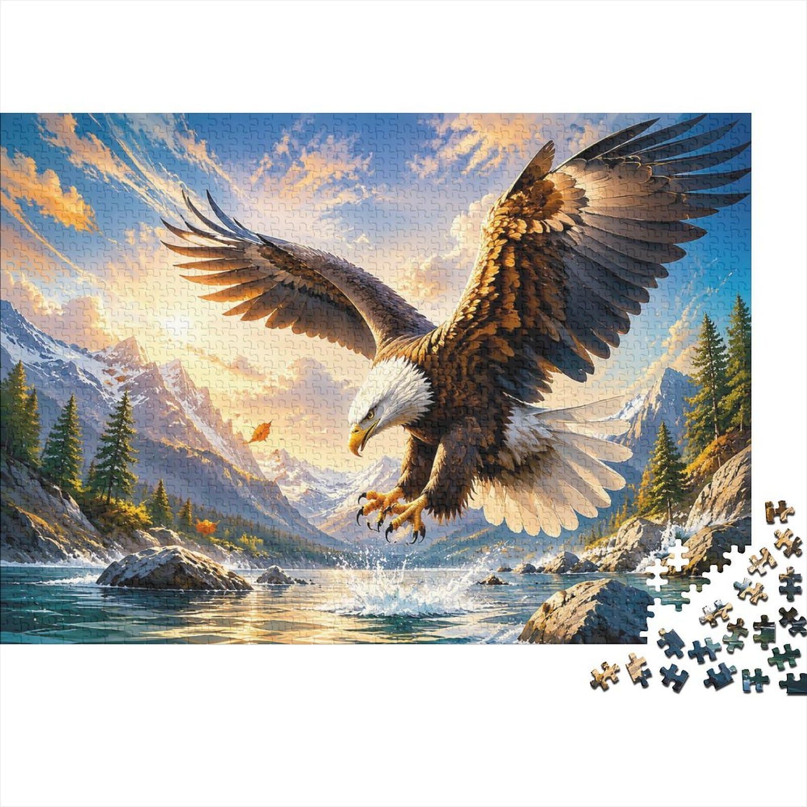 Eagle Mountain River 1000pcs Mini Puzzle For Family Challenging