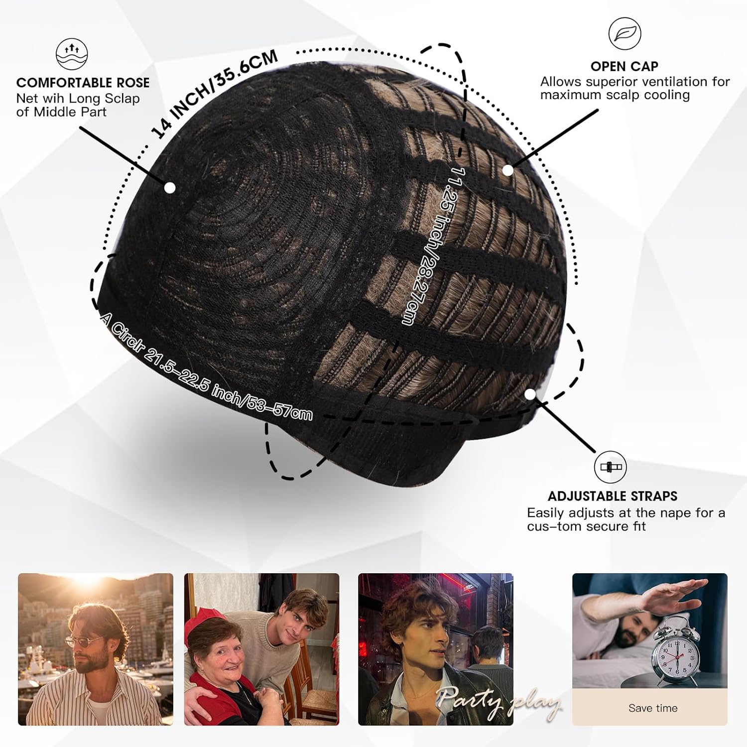 Mens Blonde Wigs Short 80s Layered Wigs for Men Dirty Blonde Men Costume Wig Synthetic Heat Resistant Fiber Wigs for Halloween Cosplay Party Use - Image 6