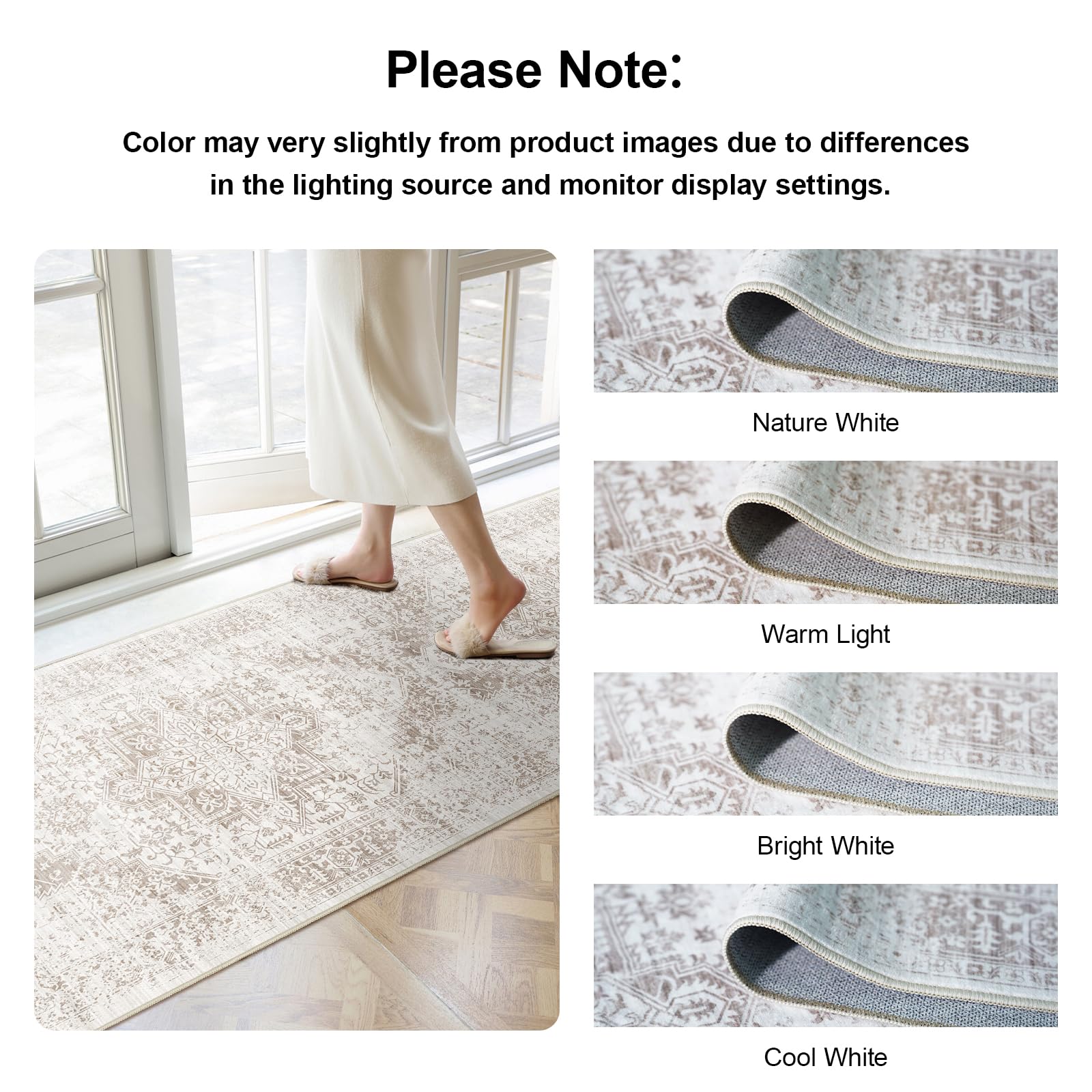 Amazon.com: EISUROM Hallway 3x10 Runner Rug - Vintage Non-Slip