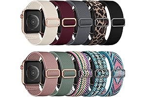 2 Pack Stretchy Solo Loop Compatible with Apple iwatch 4 49mm Bands for Women