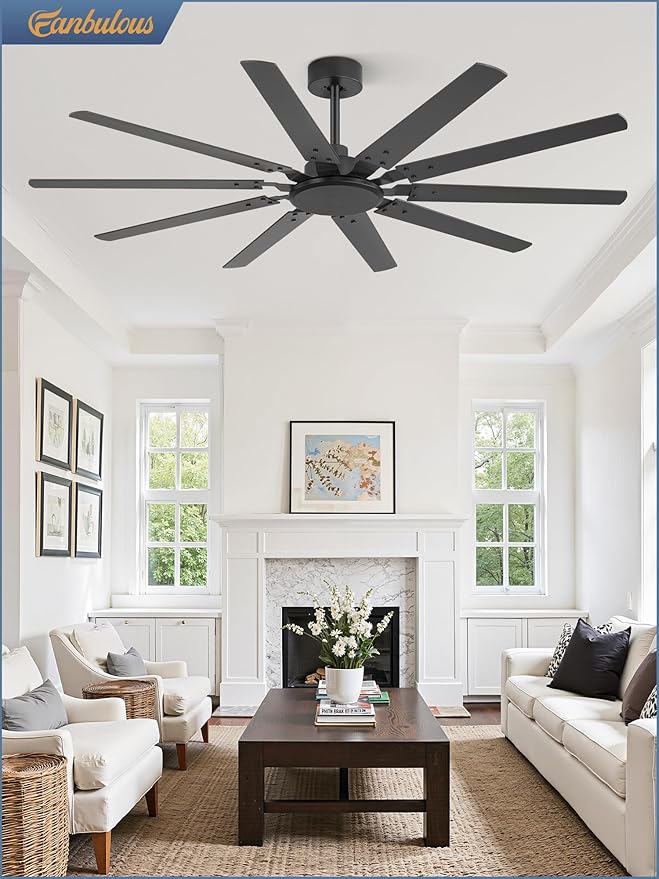 Ventilador de Techo 65 Pulgadas Sin Luz 6 Velocidades Revers miniatura 7