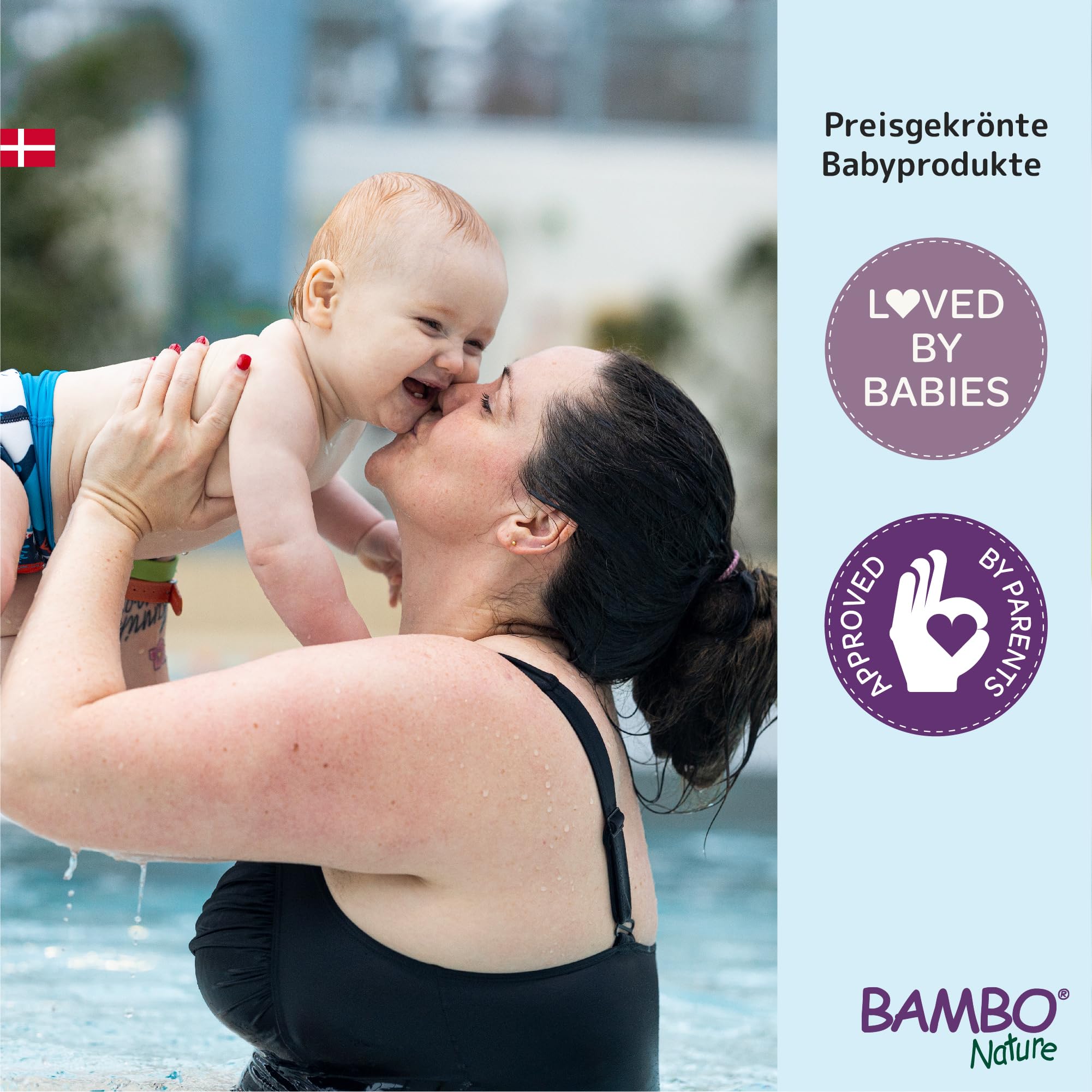 Bambo Nature Schwimmwindel Baby, Größe S (7-12 kg), Megapack 120 St. Windeln | Secure-Fit Einweg-Badehose | Auslaufsicherer Komfort beim Wasserspiel…