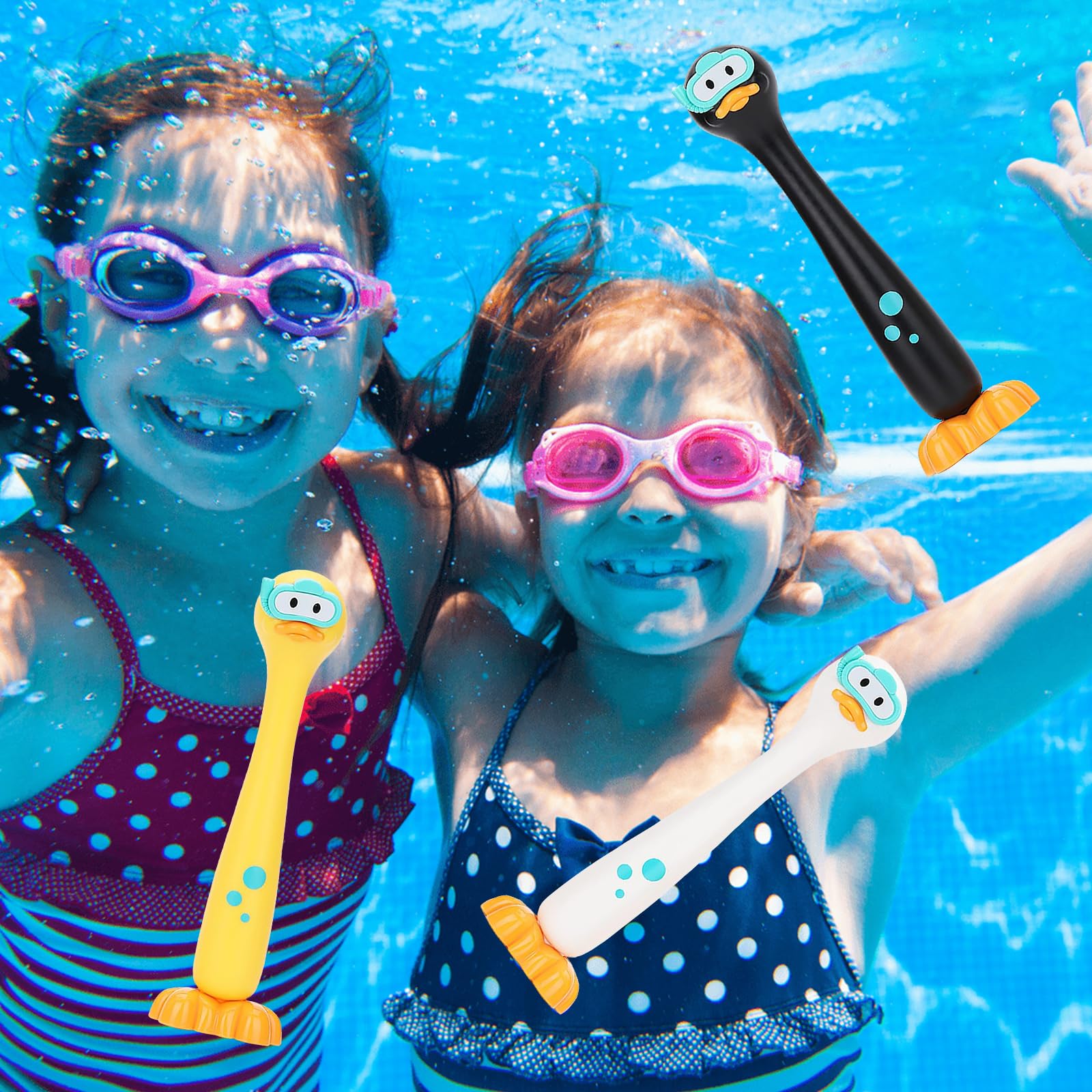 Jouets De Plongée – 3 Pièces – Anneaux Et Bâtons – ABS Coloré – Dès 6 Ans – Pour Piscine, Mer, Lac – Entraînement Sous-marin