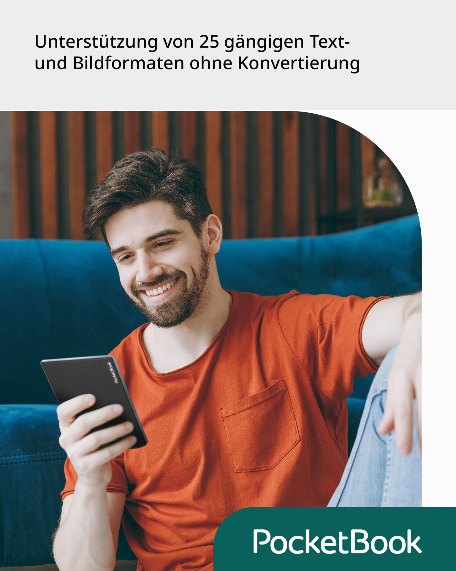 Pocketbook Verse Pro Color Blaugrau 16GB eBook-Reader 6" Dach-Version Touch eINK