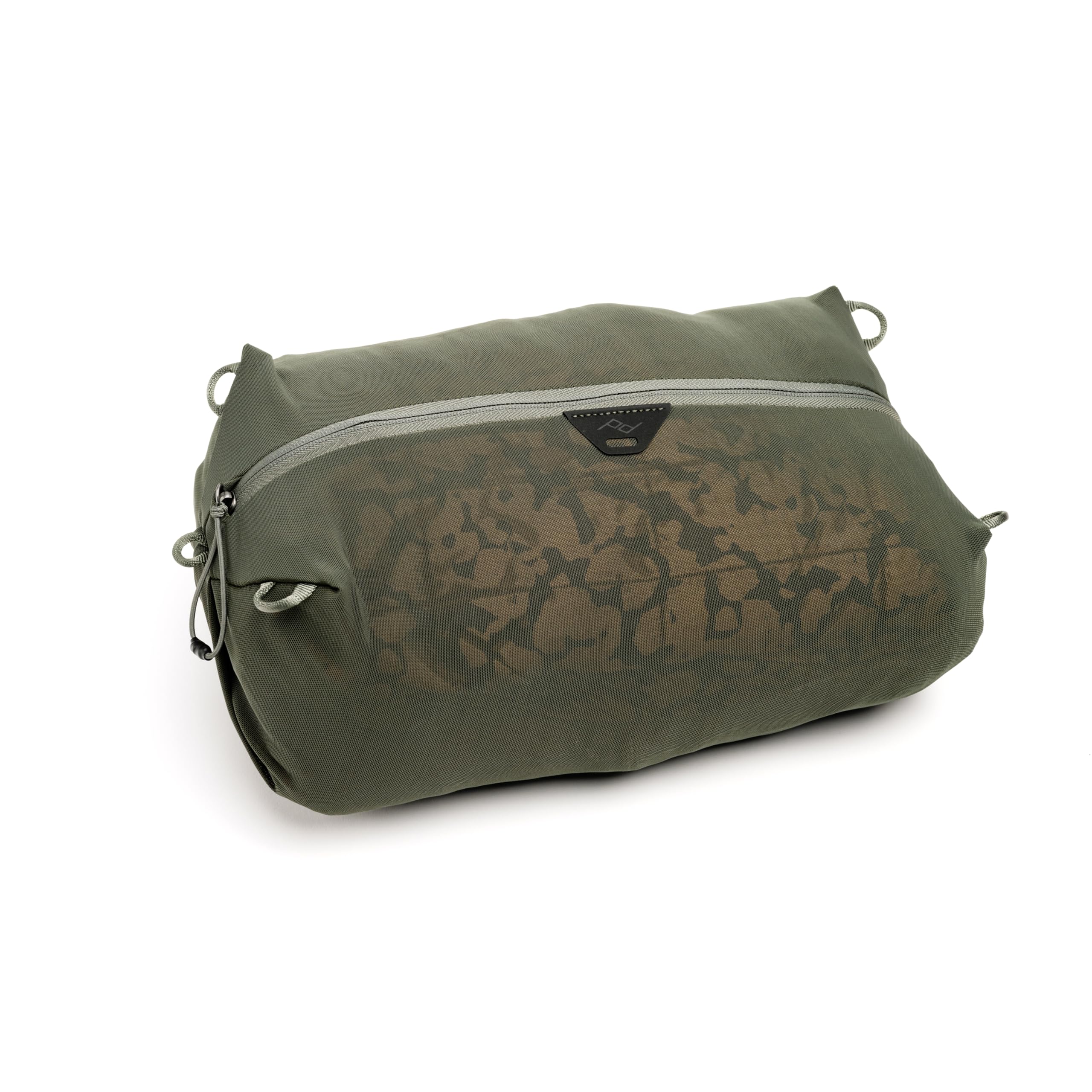 Peak Design Ultralight Mesh Packing Cube, Sage, Stretchy Mesh Luggage Cube with Strap Attachment Points and Luggage Pass Throughs, Zipper Opening, Travel Organizer for Men and Women, Size Small