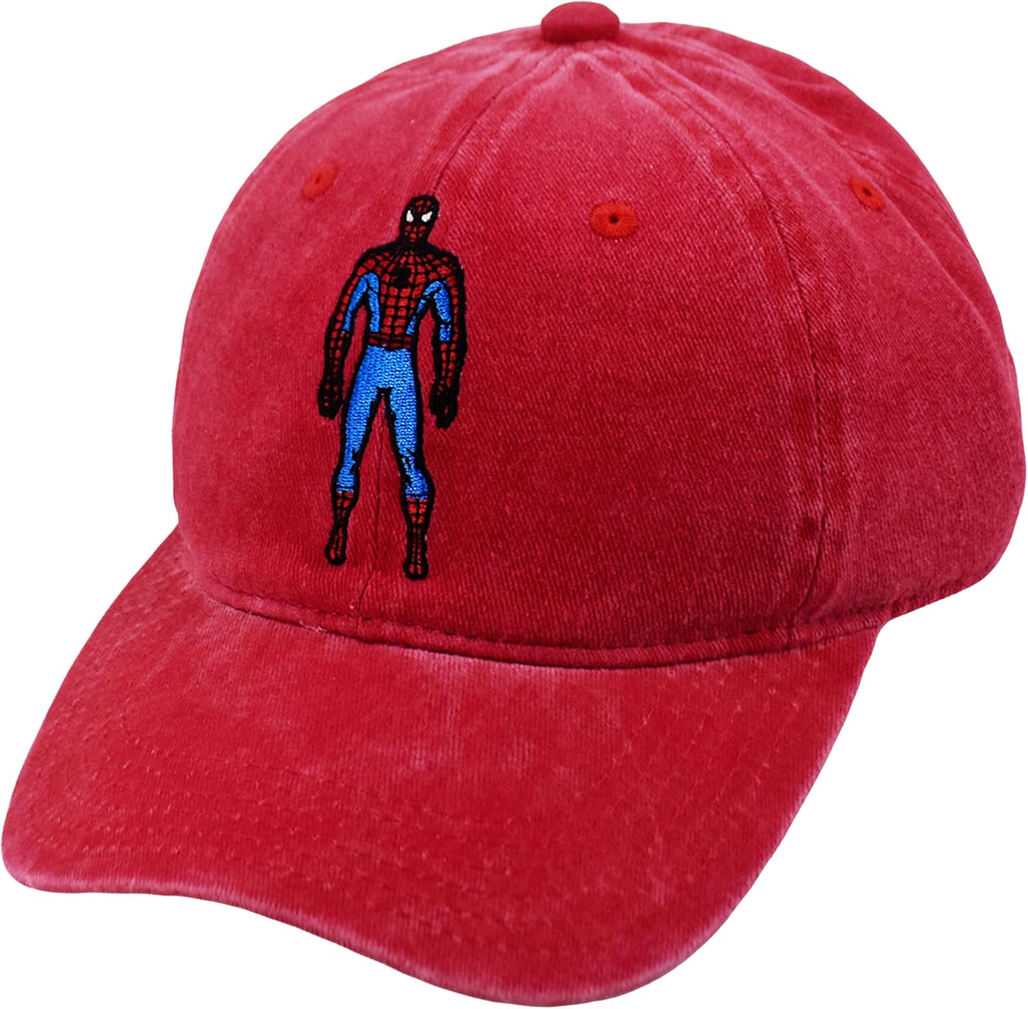 Marvel Spider-Man Cotton Adjustable Dad Hat, Baseball Cap with Curved Brim