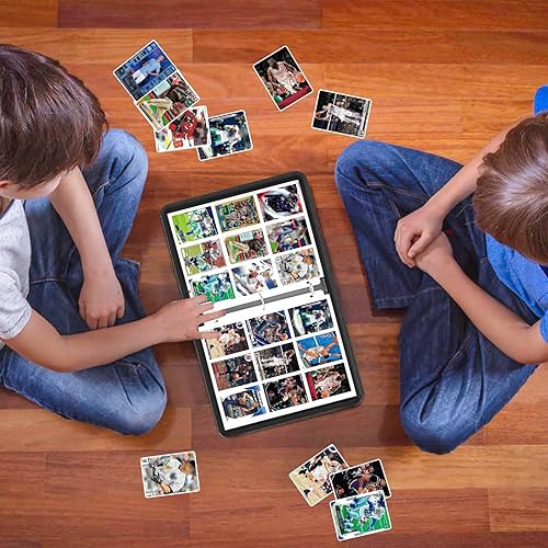 Miniatura 7 de Carpeta de 900 bolsillos para tarjetas intercambiables, carpeta de tarjetas de béisbol con mangas, álbum coleccionable para tarjetas de béisbol,
