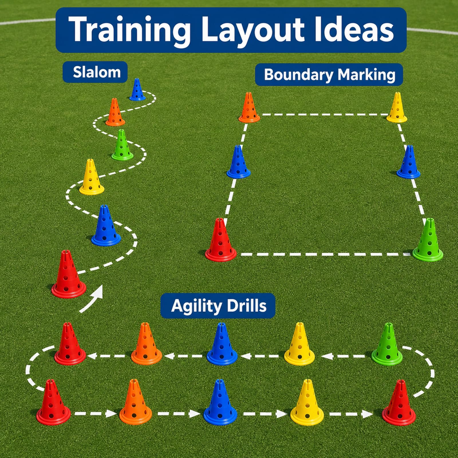 10 Piezas Conos de Entrenamiento,Conos de Entrenamiento Futbol,Cono de Marcador Conos de Slalom,Conos de Disco de Seguridad de Agilidad,Futbol Entrenamiento de Agilidad y Velocidad