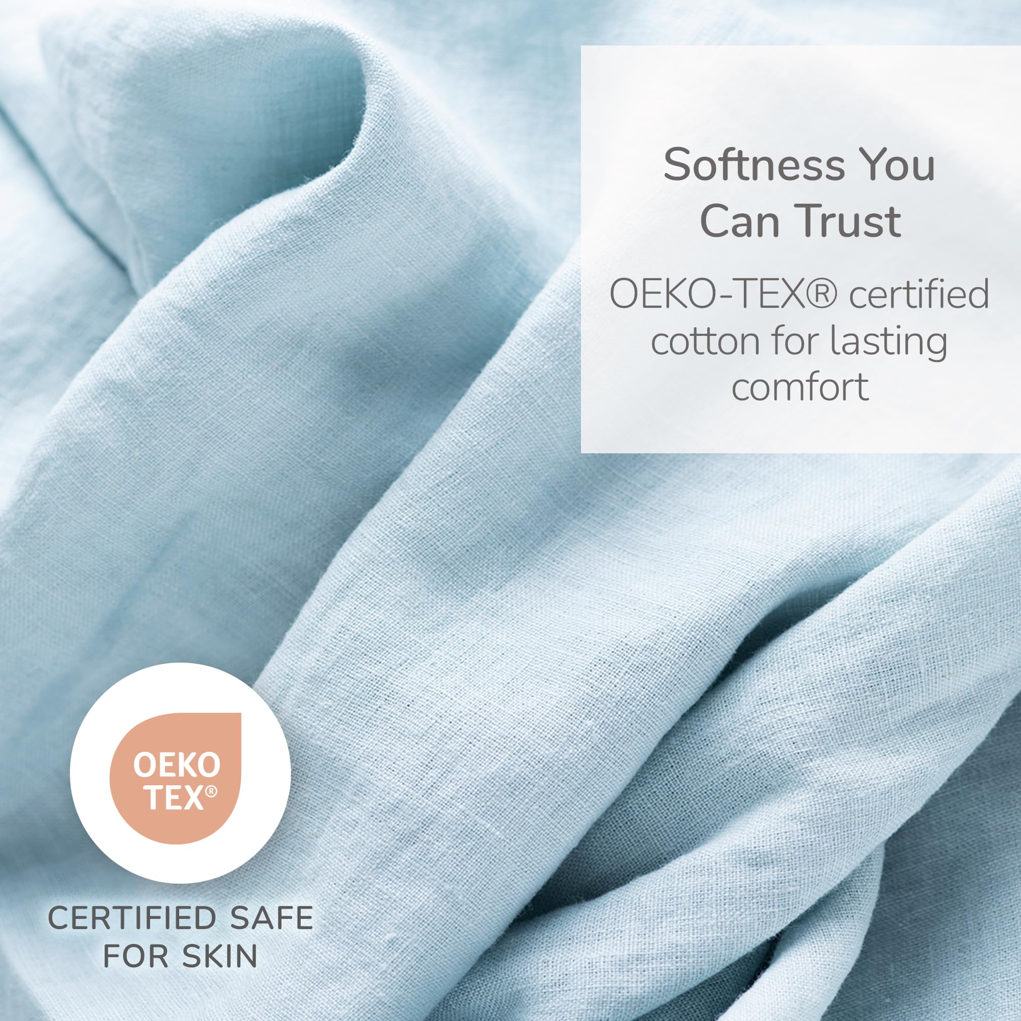 Tiny Trees® Baby Muslin Cloths Pack of 6, 70x70cm Large Muslin Squares - Image 3