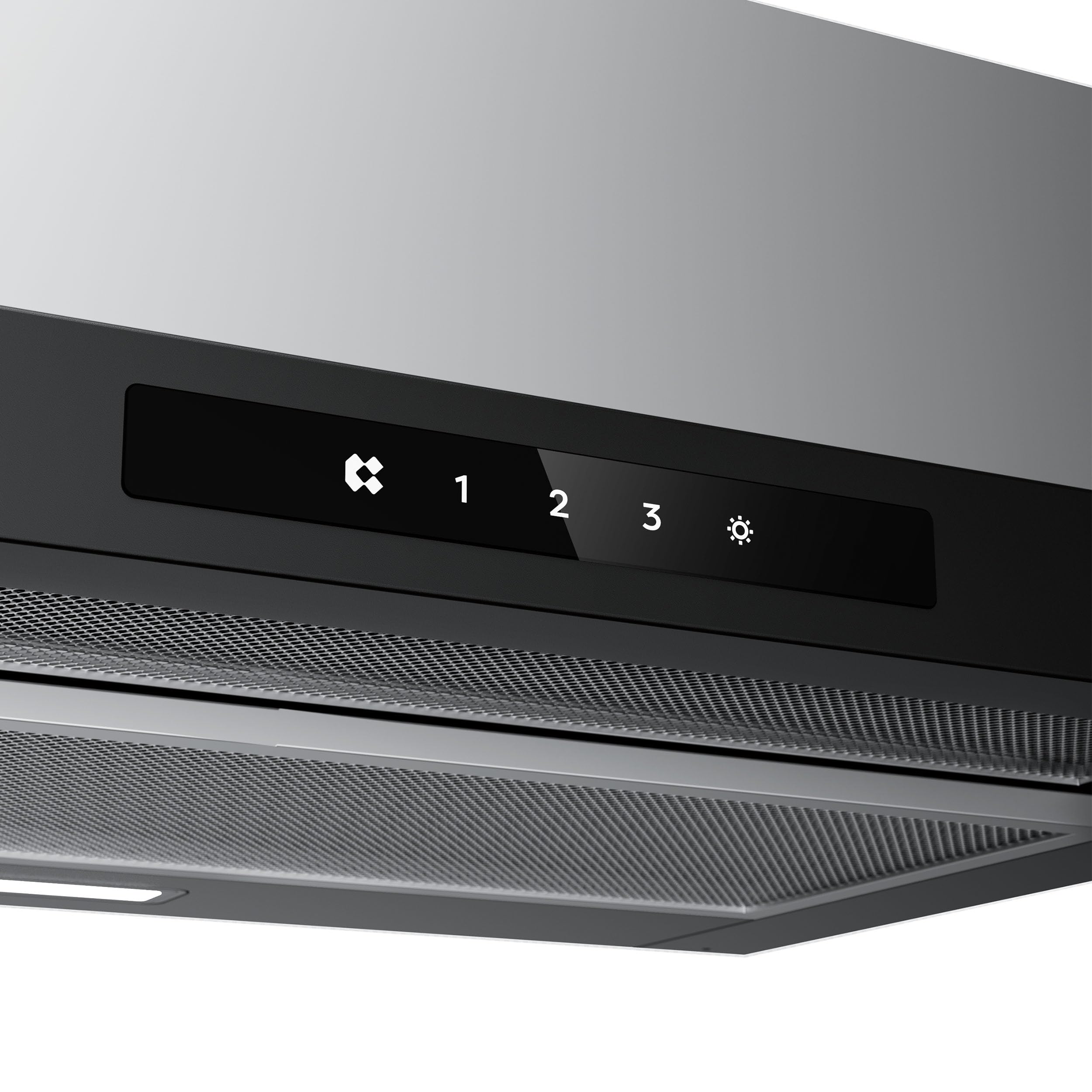 CIARRA CBCB6909A Teleskopowy okap kuchenny 60 cm 600 m³/h Kanałowy i obiegowy wbudowany okap kuchenny 600 mm ze światłem LED 3 prędkości zintegrowany kuchenny wentylator wyciągowy