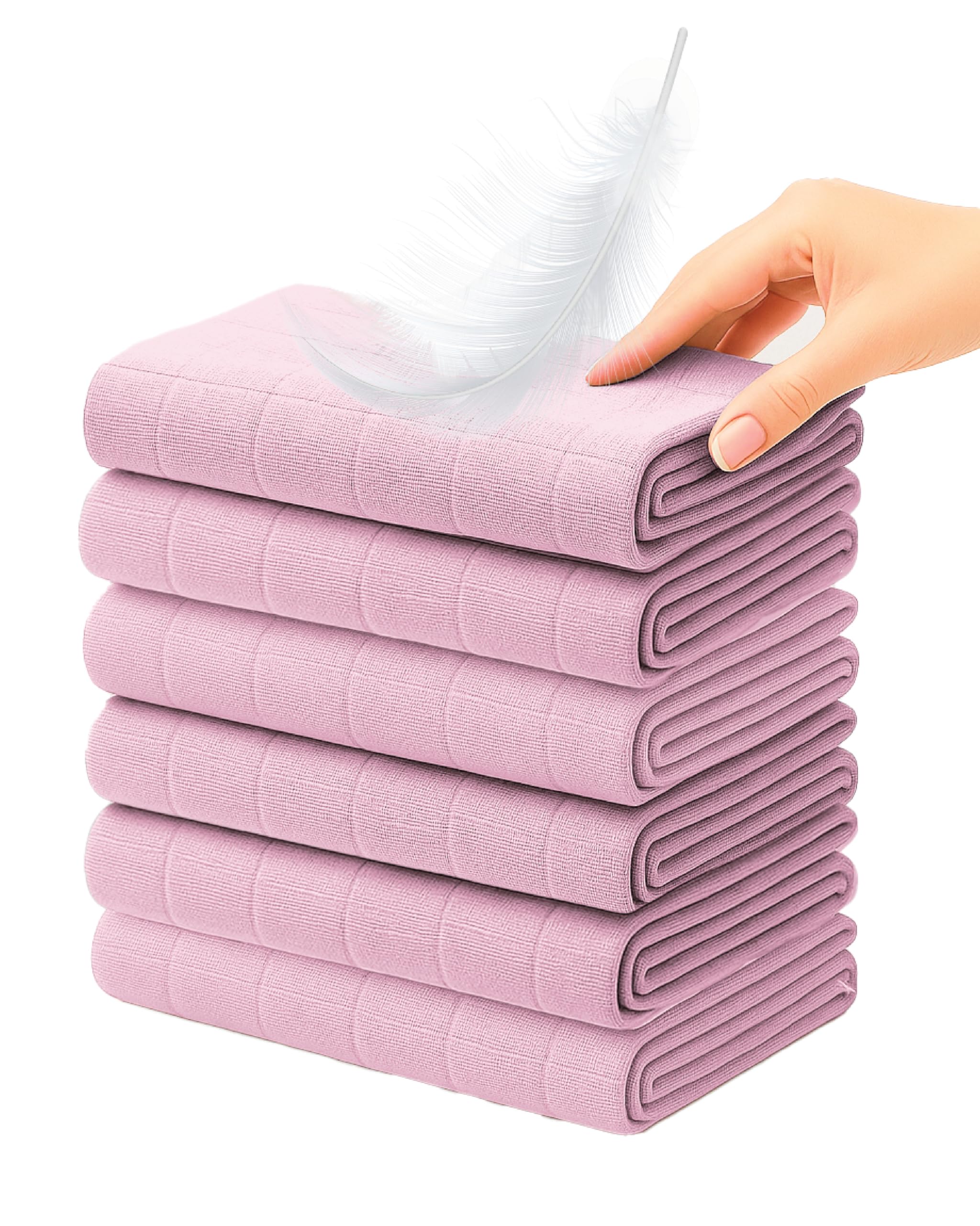 Soft Touch Newborn Essentials 100% Cotton Baby Muslin Cloths 6 Pack 70 x 70 cm