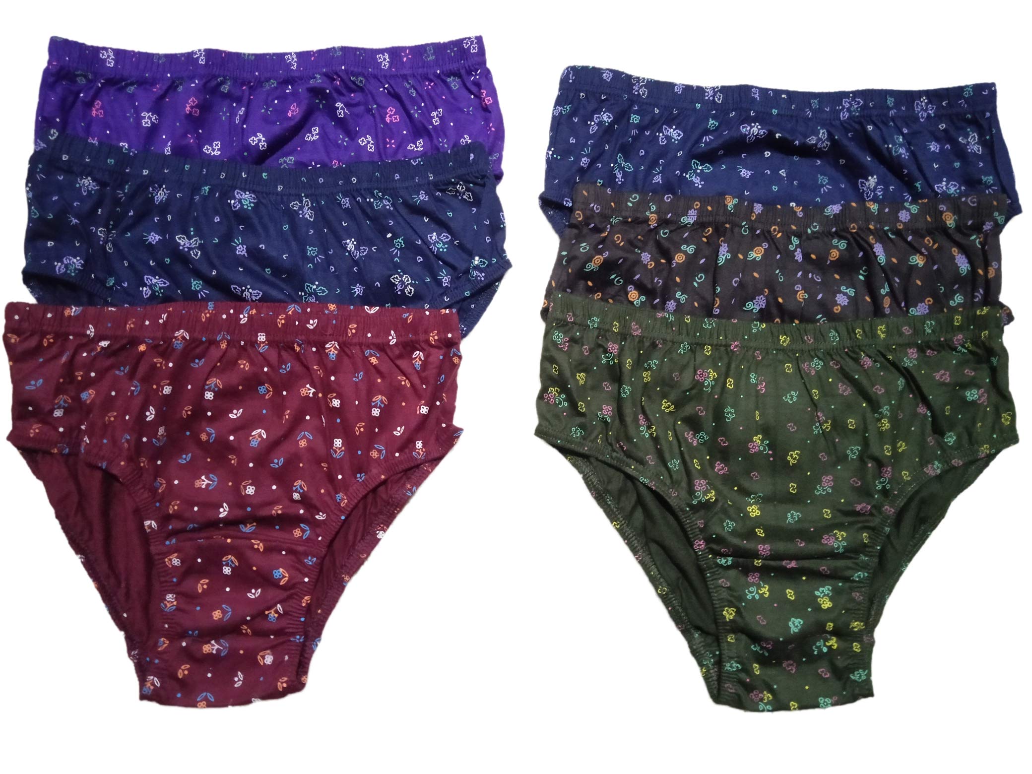 Girls Printed Panty, Cotton Panty Inner wear for Women Underwear(Multicolor, Pack of 6)-picture-13